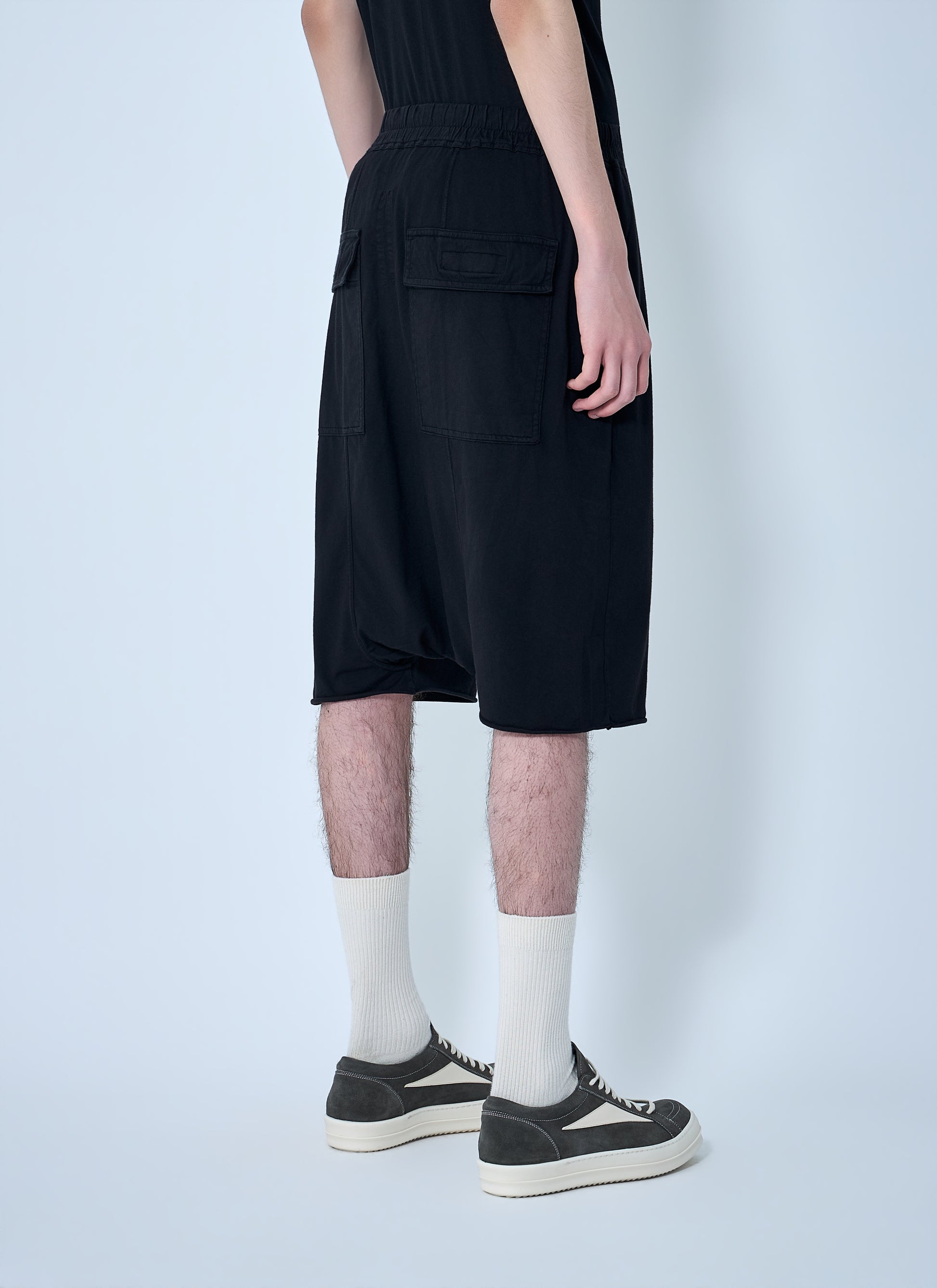 Rick Owens Drkshdw Men Drop-Crotch Drawstring Shorts RICK OWENS
