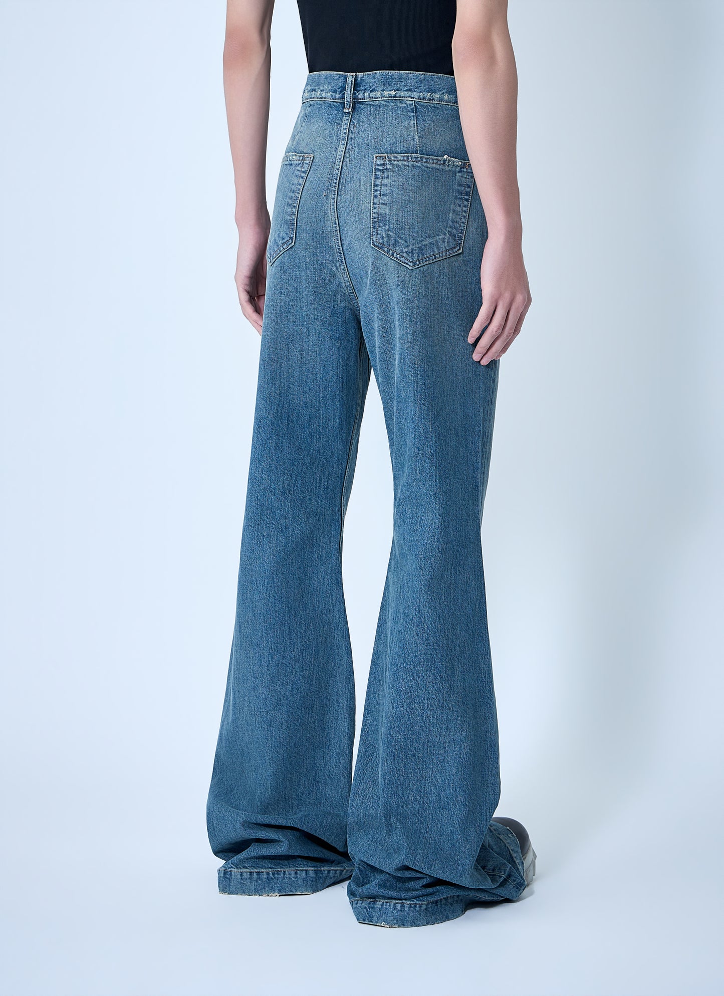 Rick Owens Drkshdw Men Denim Bolan Bootcut Pants RICK OWENS