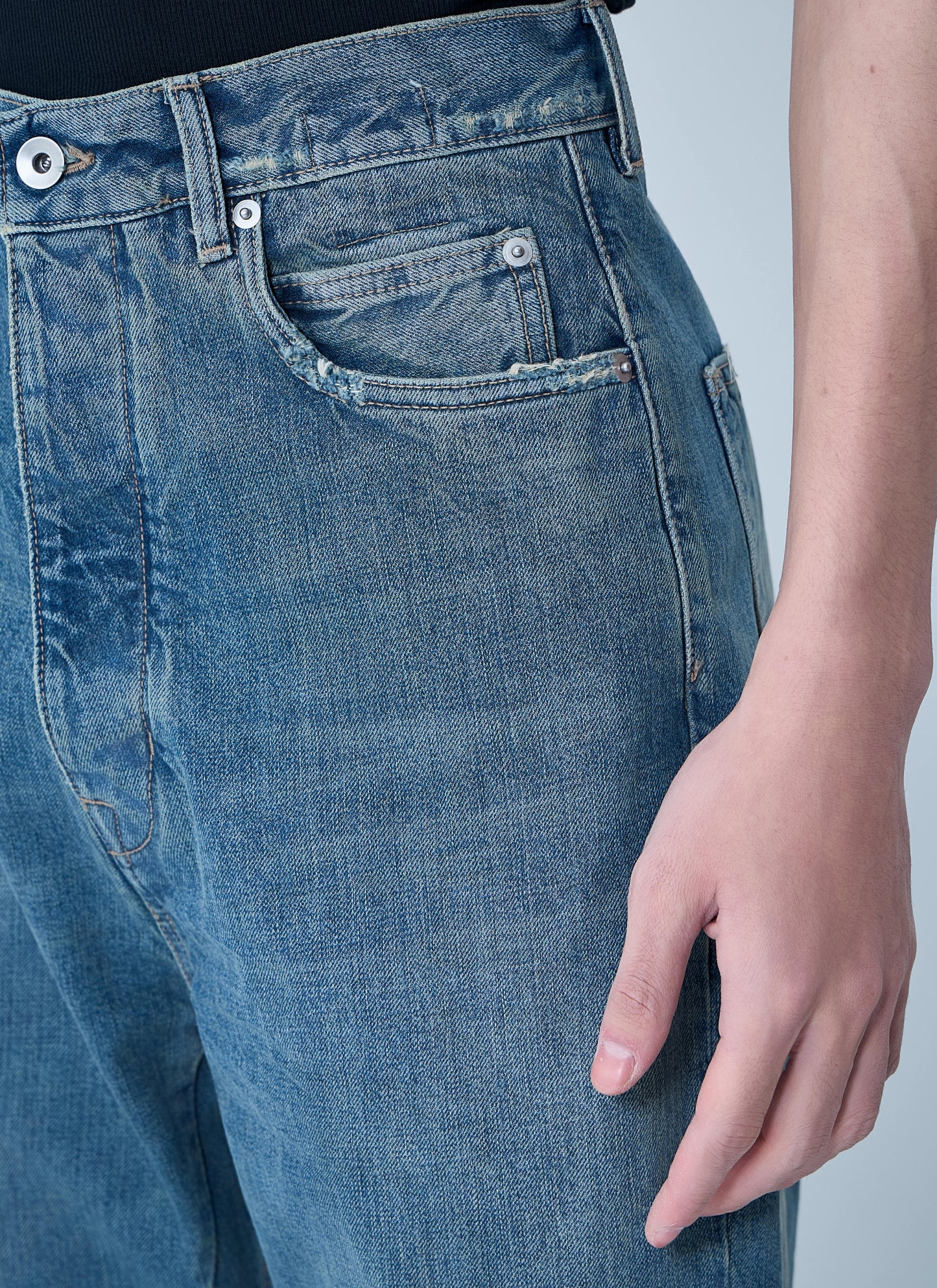 Rick Owens Drkshdw Men Denim Bolan Bootcut Pants RICK OWENS