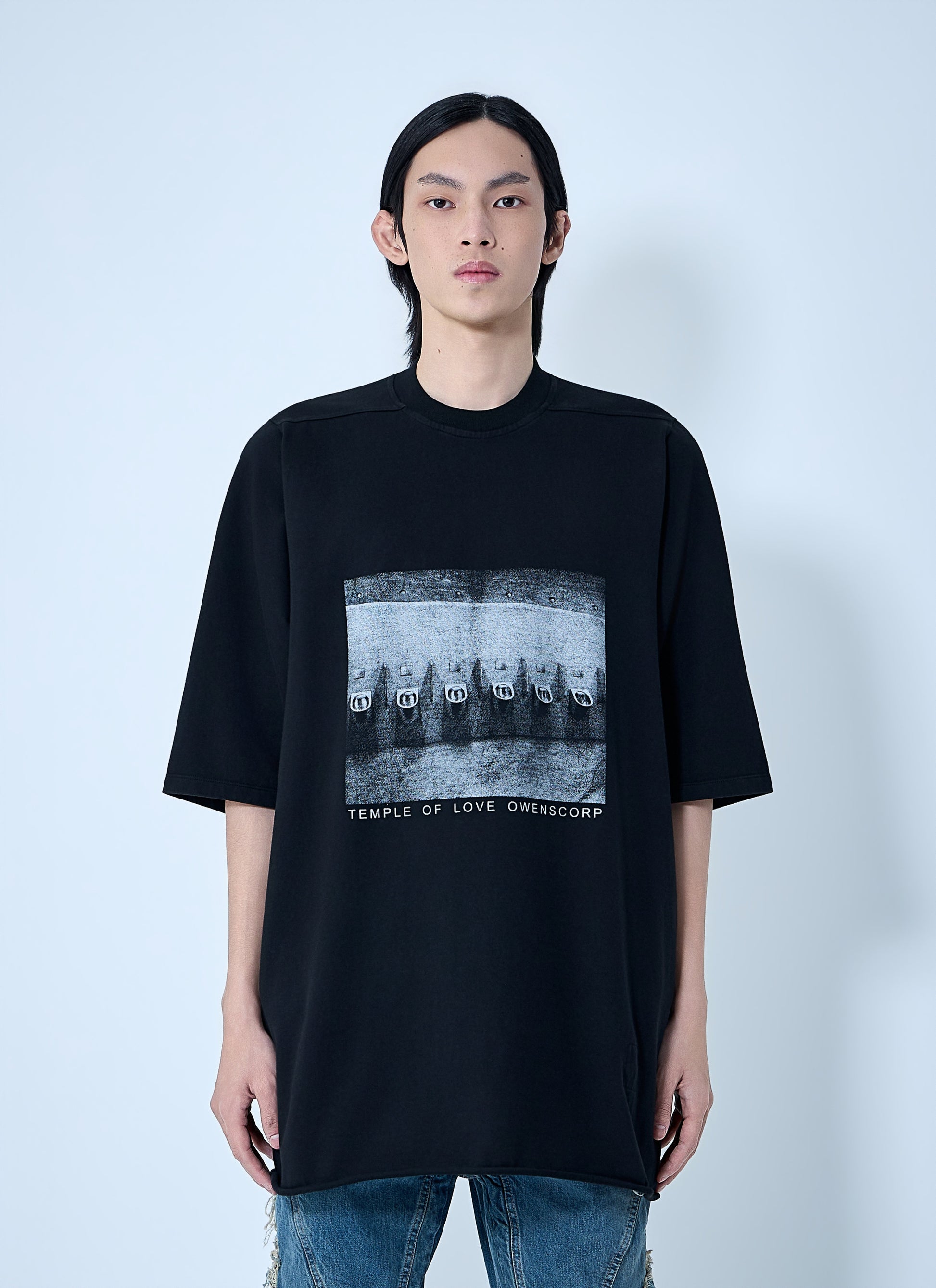 Rick Owens Drkshdw Men Jumbo Ss T-Shirt RICK OWENS