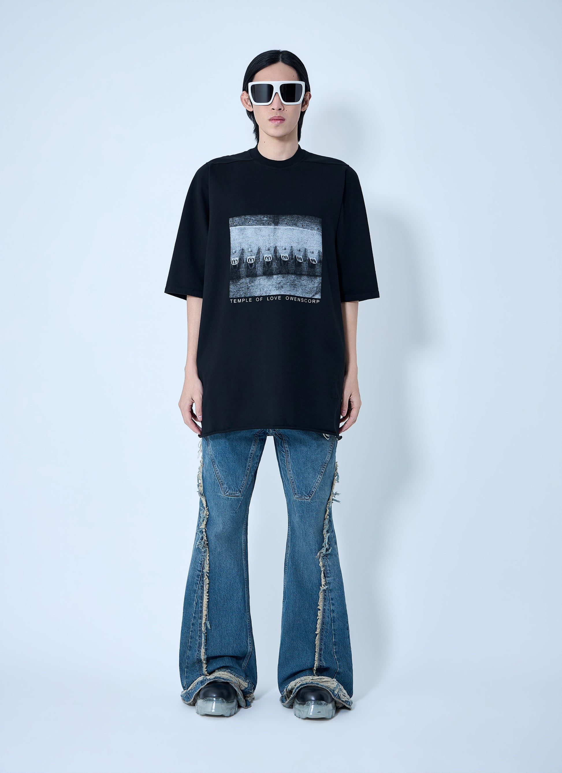 Rick Owens Drkshdw Men Jumbo Ss T-Shirt RICK OWENS