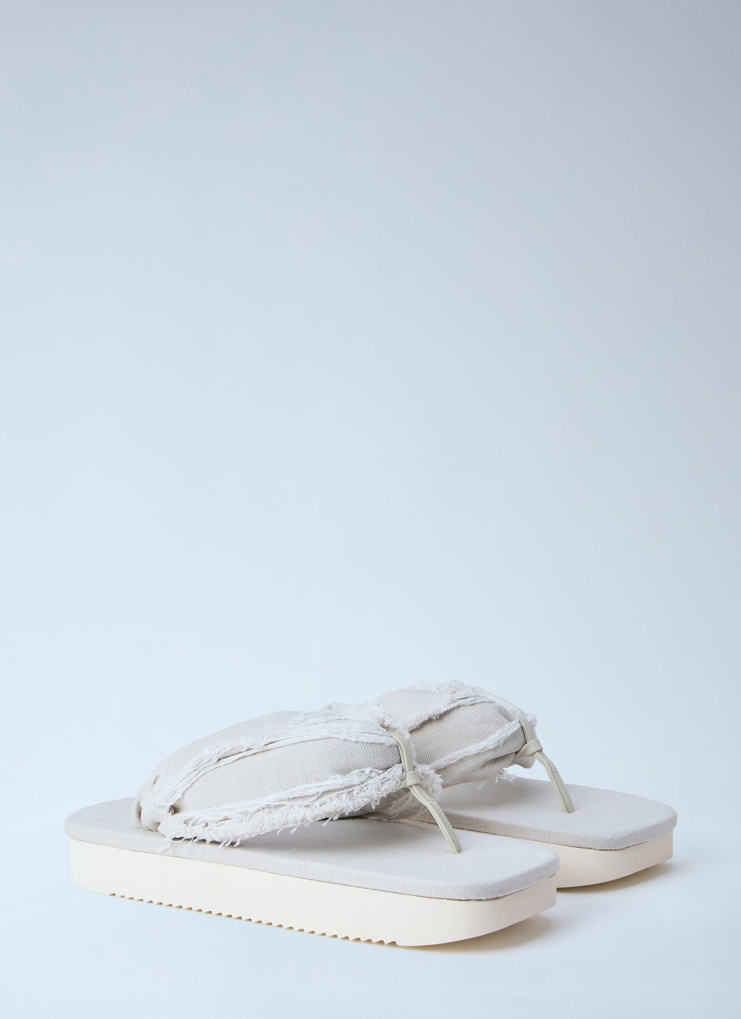 Rick Owens Drkshdw Men Frayed Edge Thong Sandals RICK OWENS