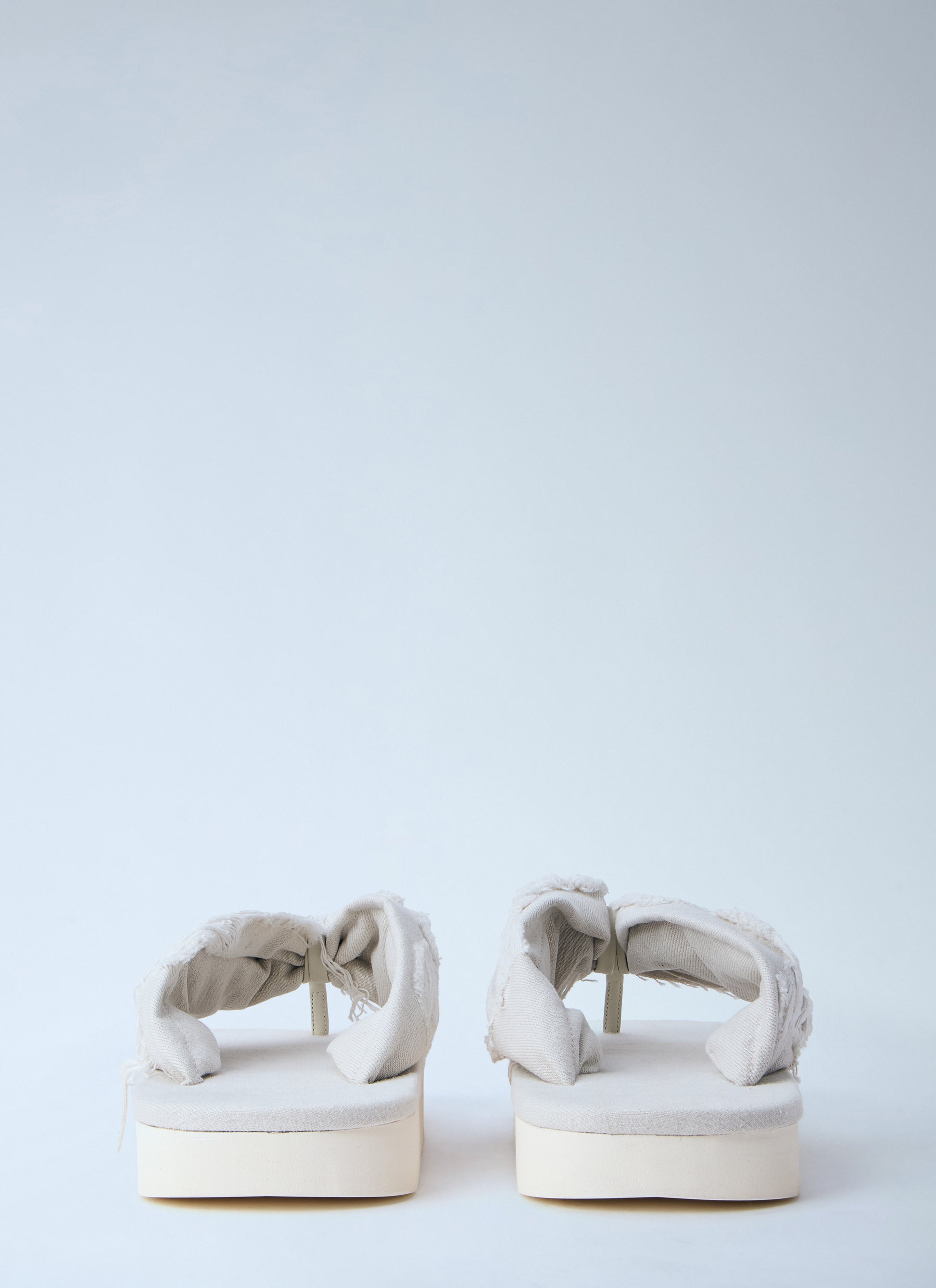 Rick Owens Drkshdw Men Frayed Edge Thong Sandals RICK OWENS