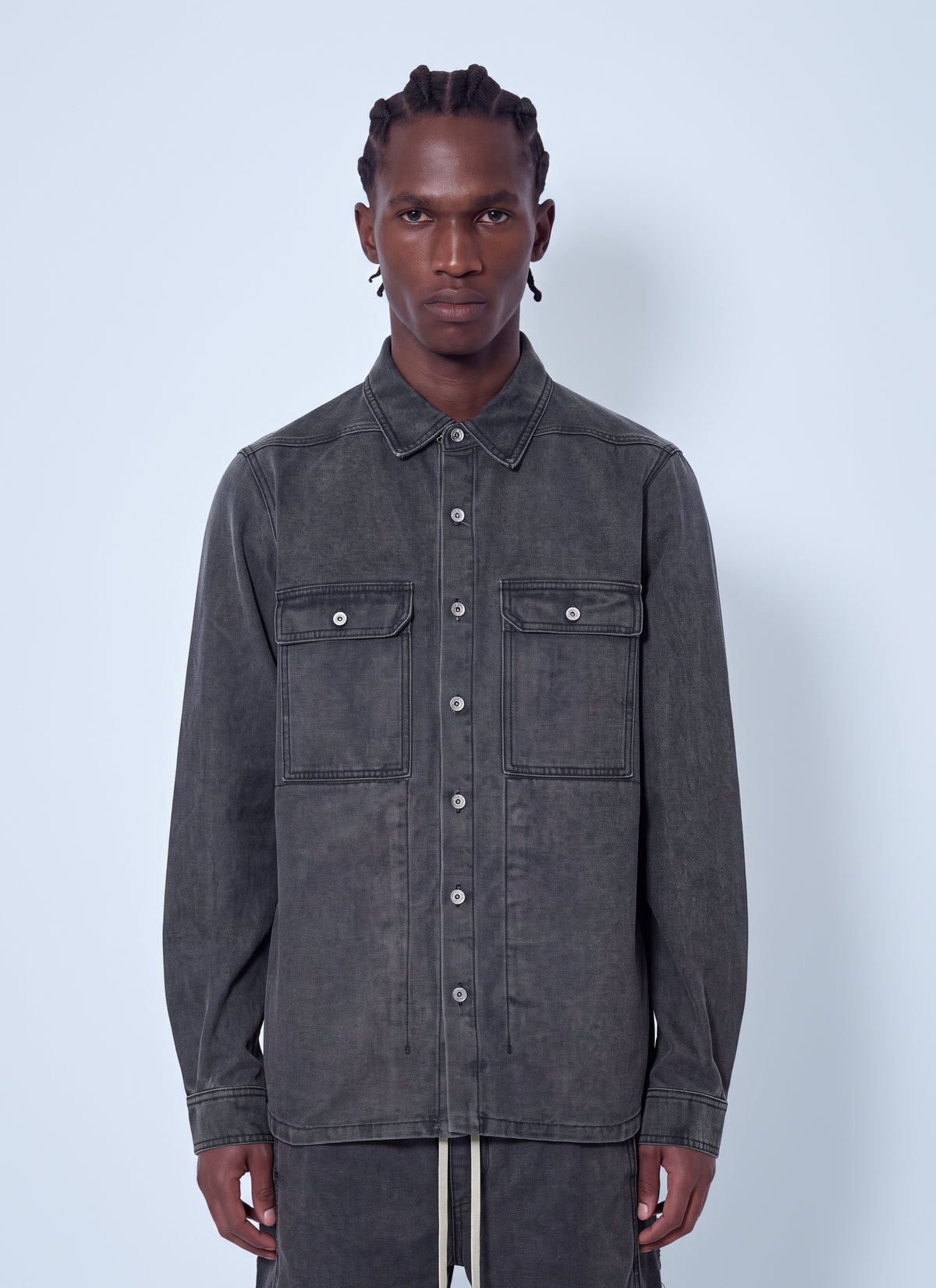 Rick Owens Drkshdw Men Denim Shirt RICK OWENS