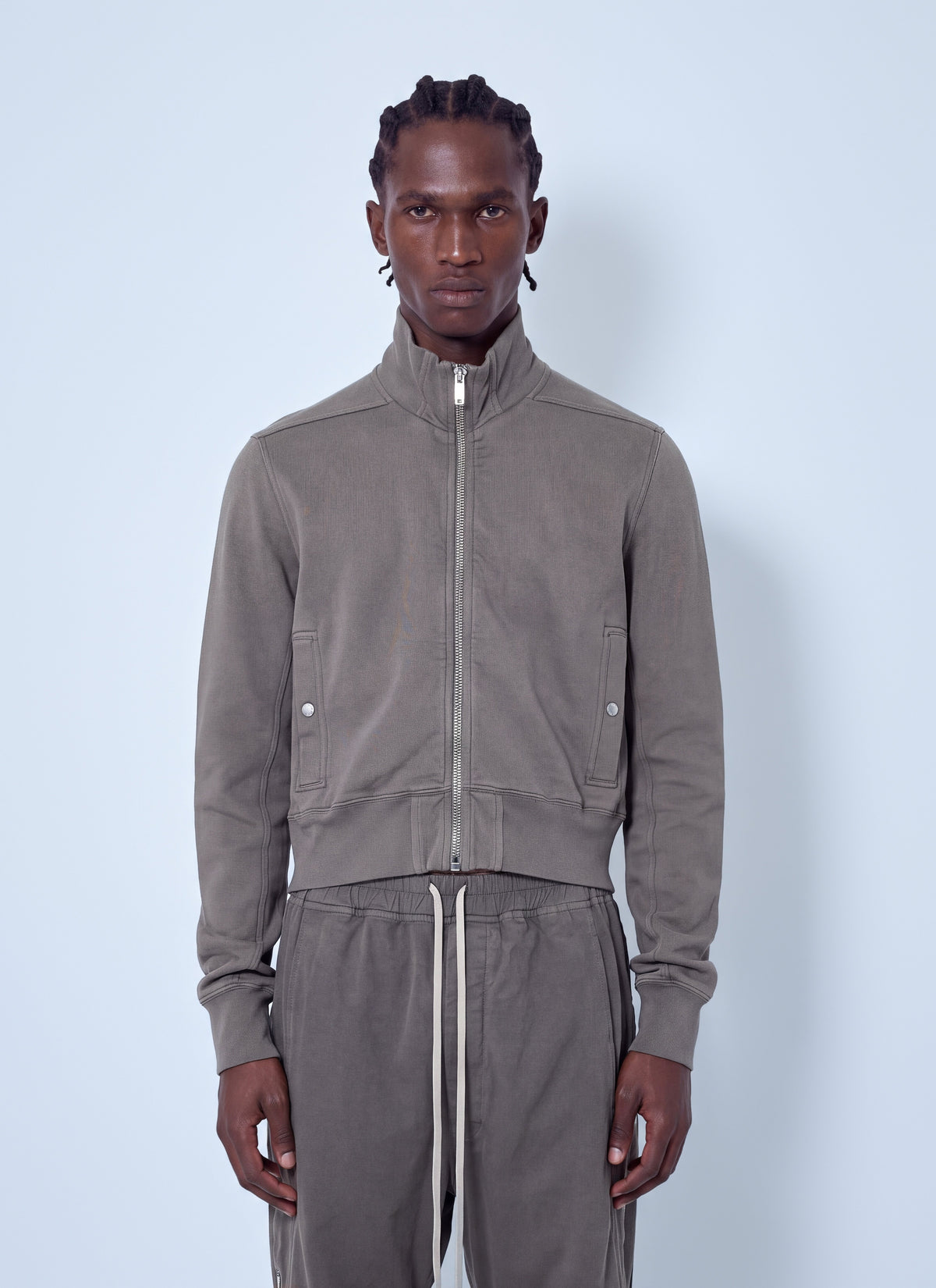 Rick Owens Drkshdw Men High Neck Zip-Up Jacket RICK OWENS