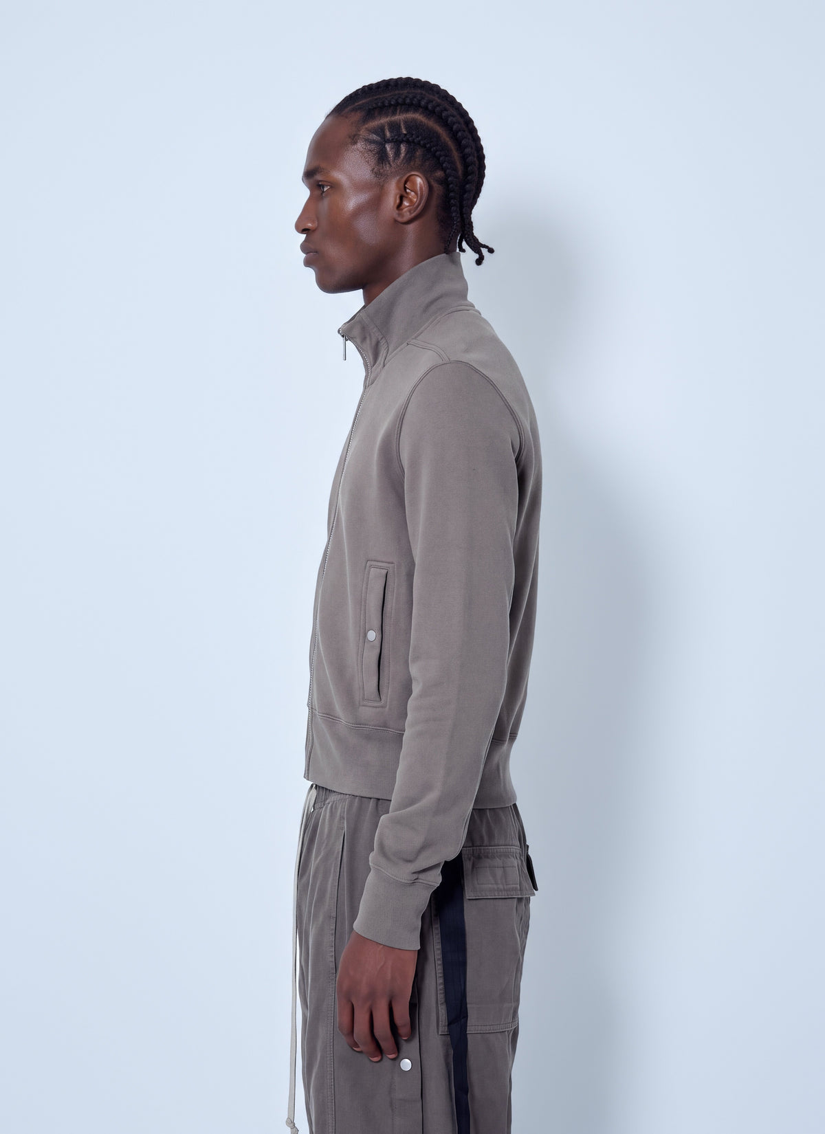 Rick Owens Drkshdw Men High Neck Zip-Up Jacket RICK OWENS