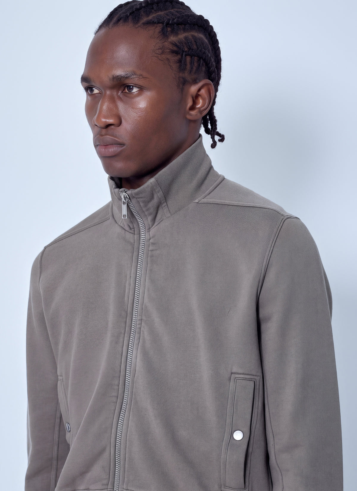 Rick Owens Drkshdw Men High Neck Zip-Up Jacket RICK OWENS