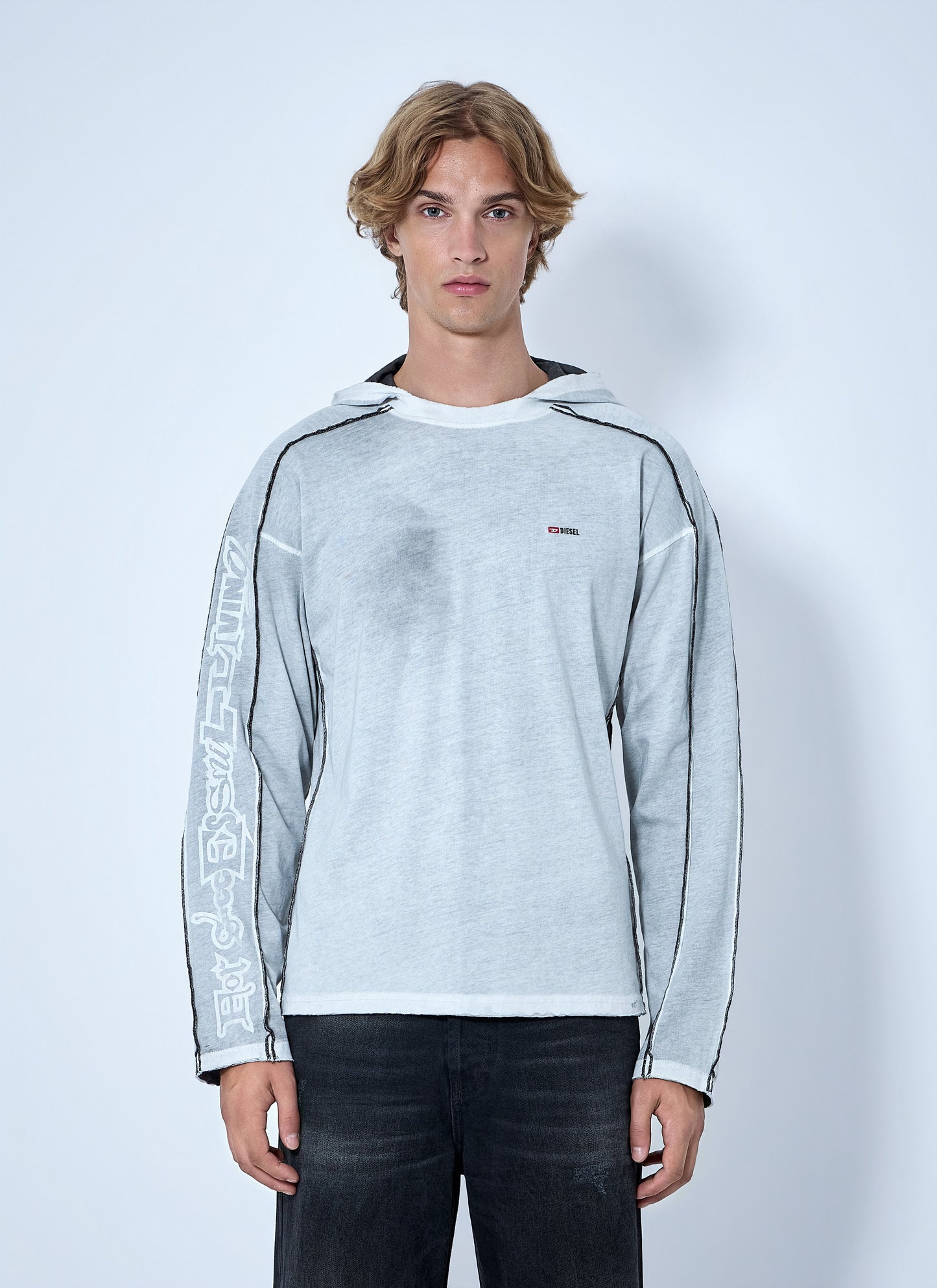 Diesel Men T-Riven-Ls Hoodie DIESEL