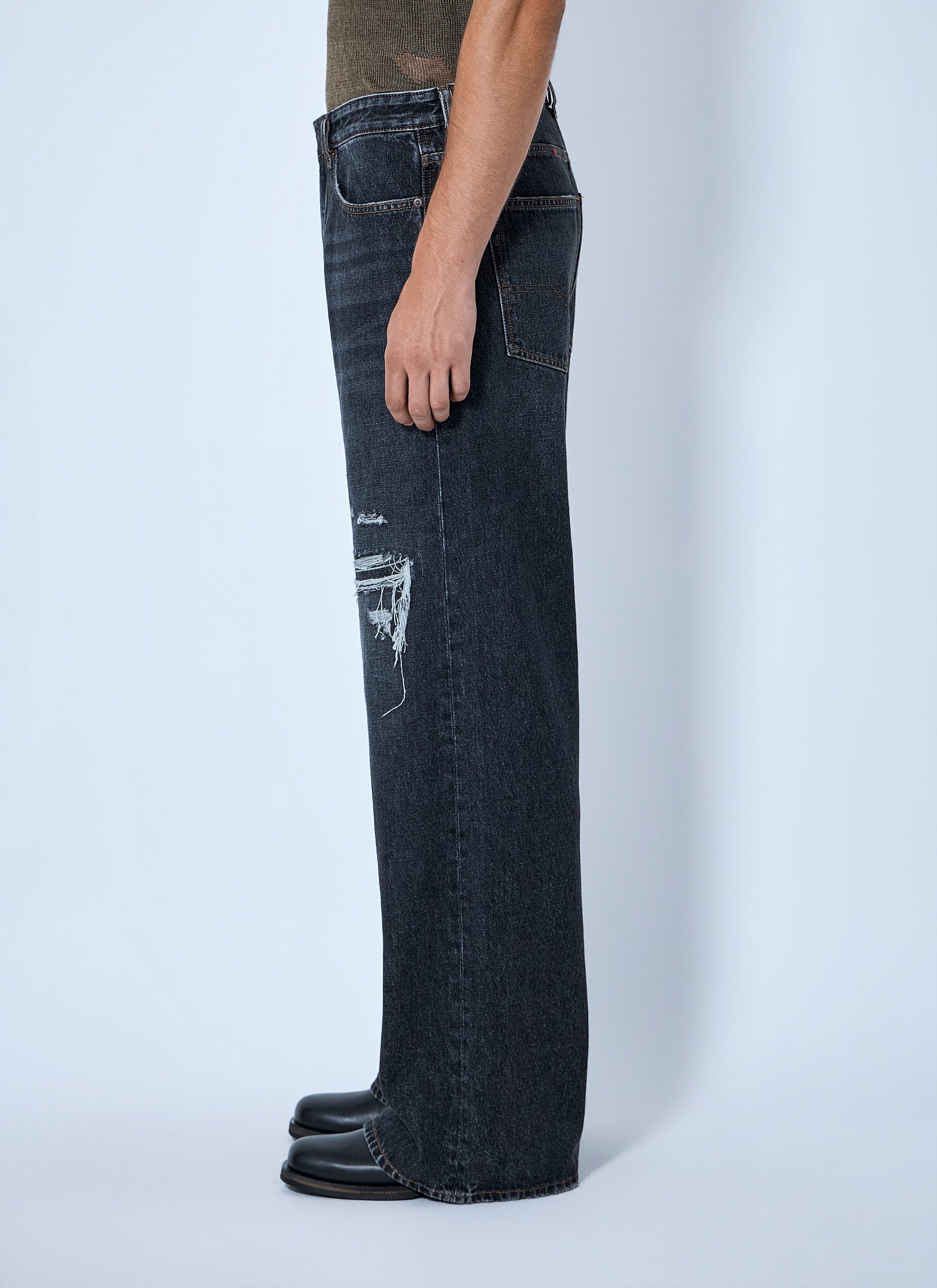 Diesel Men D-Rise Wide Leg Jeans DIESEL