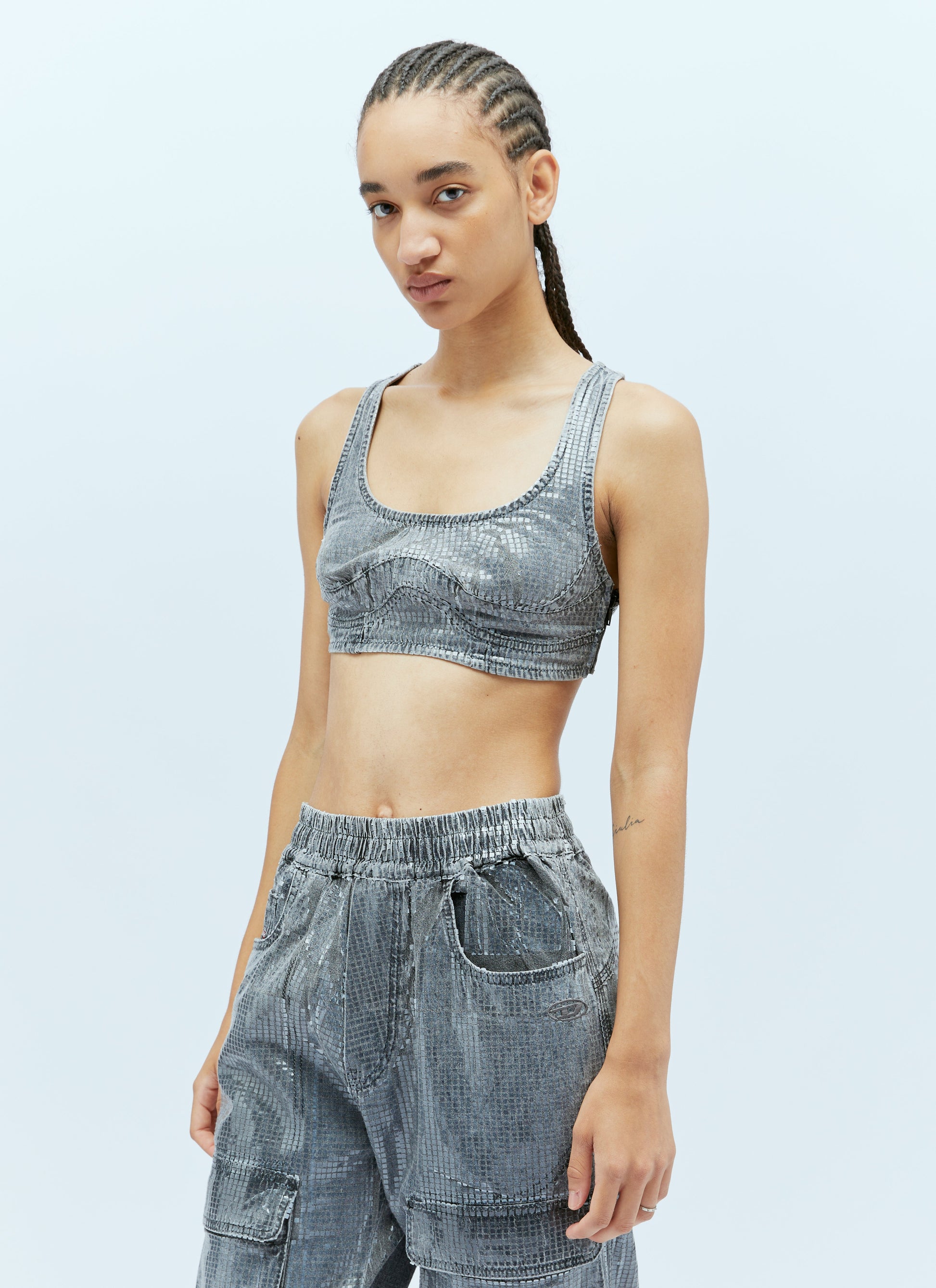 Diesel Women De-Toppy-S Crop Top DIESEL