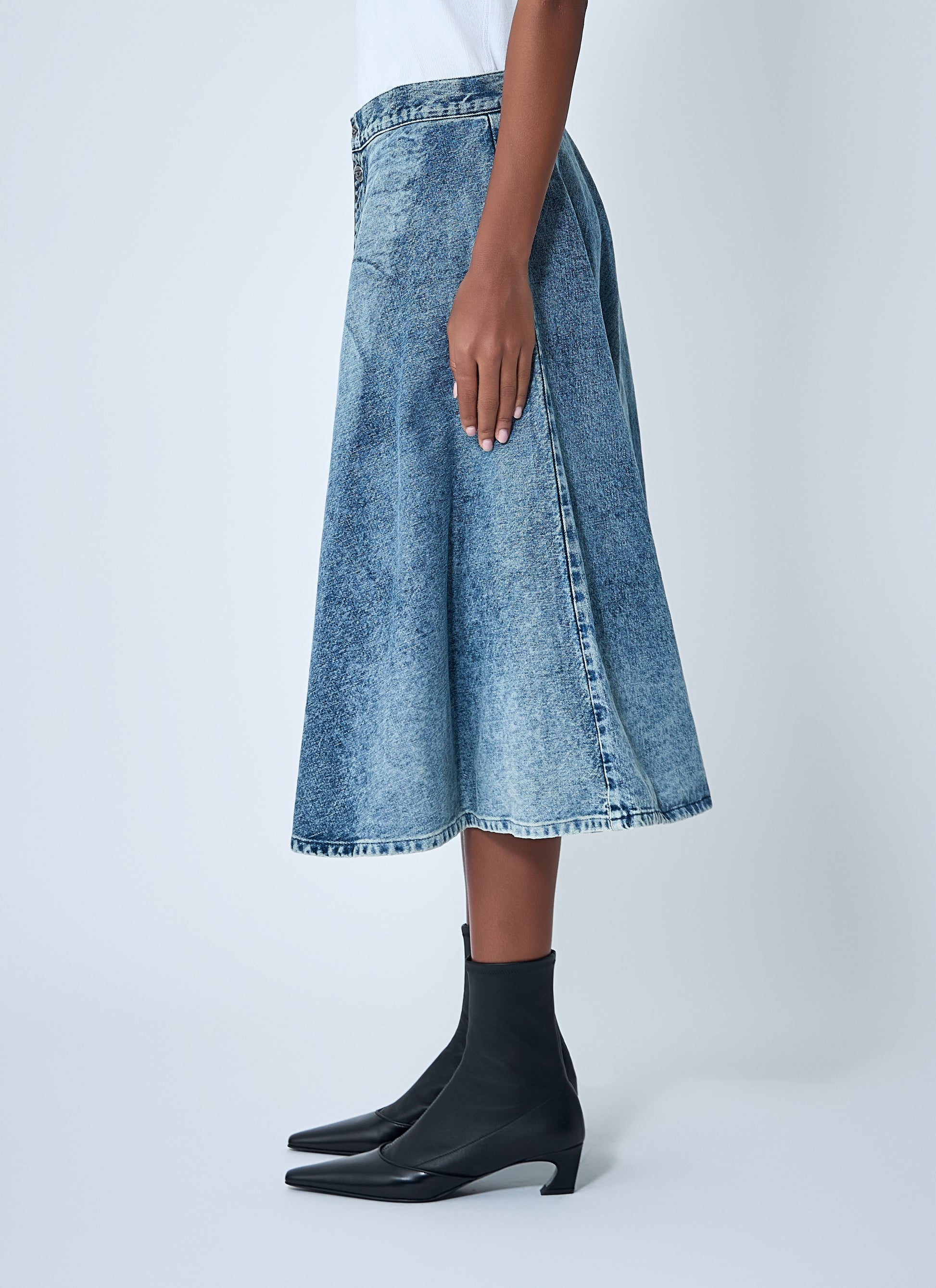 Diesel Women De-Annet-Fsh Midi Skirt DIESEL