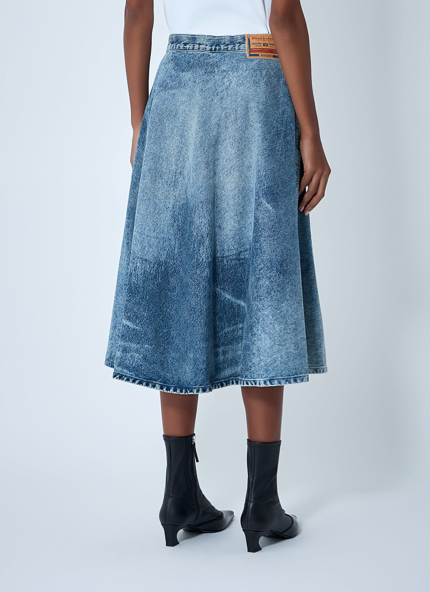 Diesel Women De-Annet-Fsh Midi Skirt DIESEL