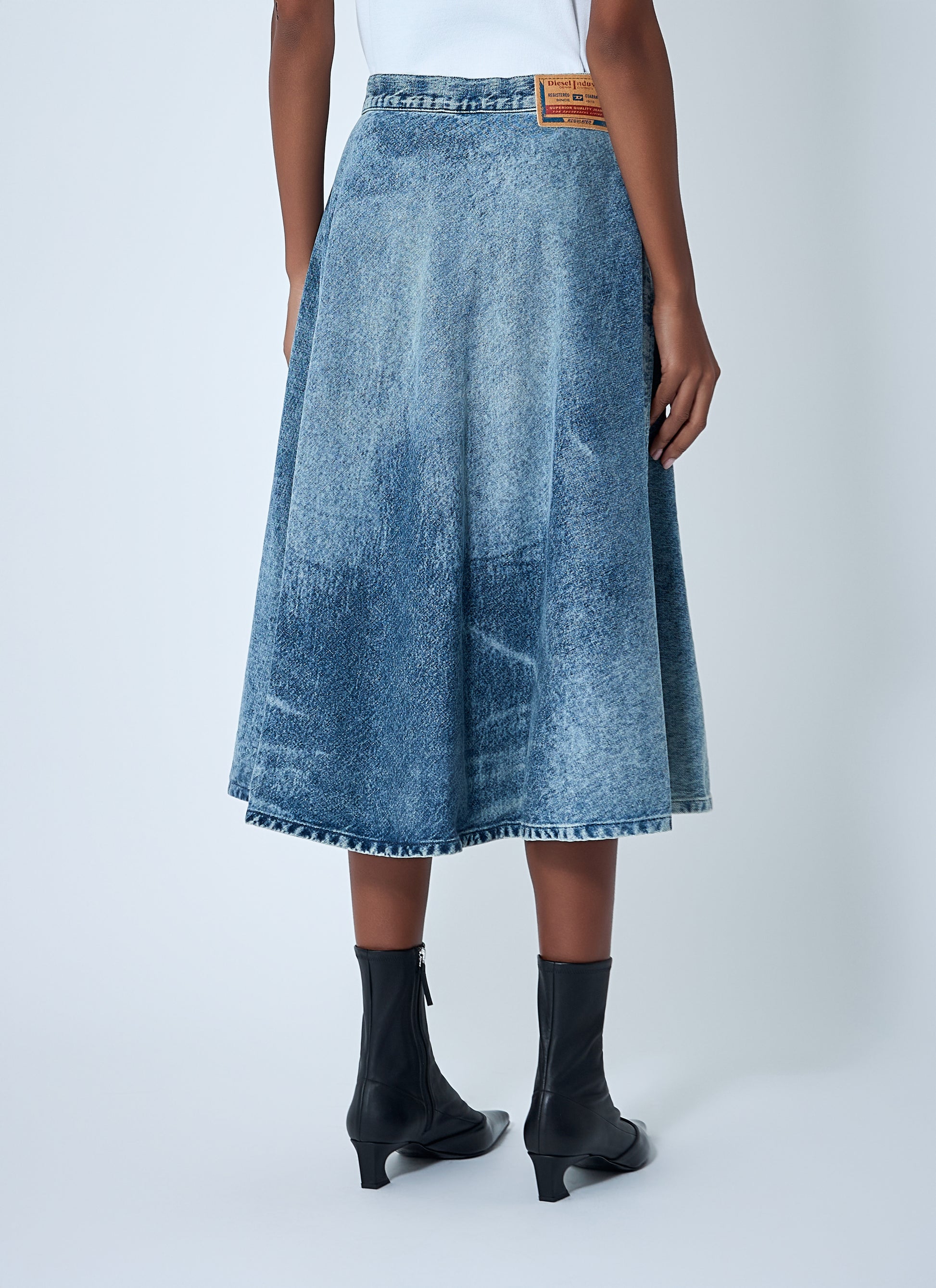 Diesel Women De-Annet-Fsh Midi Skirt DIESEL