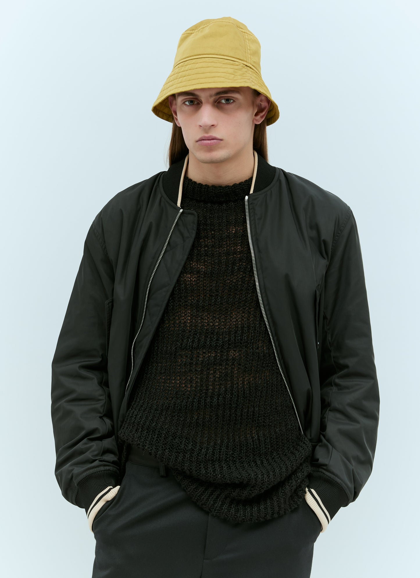 Dries Van Noten Men Topstitching Bucklet Hat DRIES VAN NOTEN