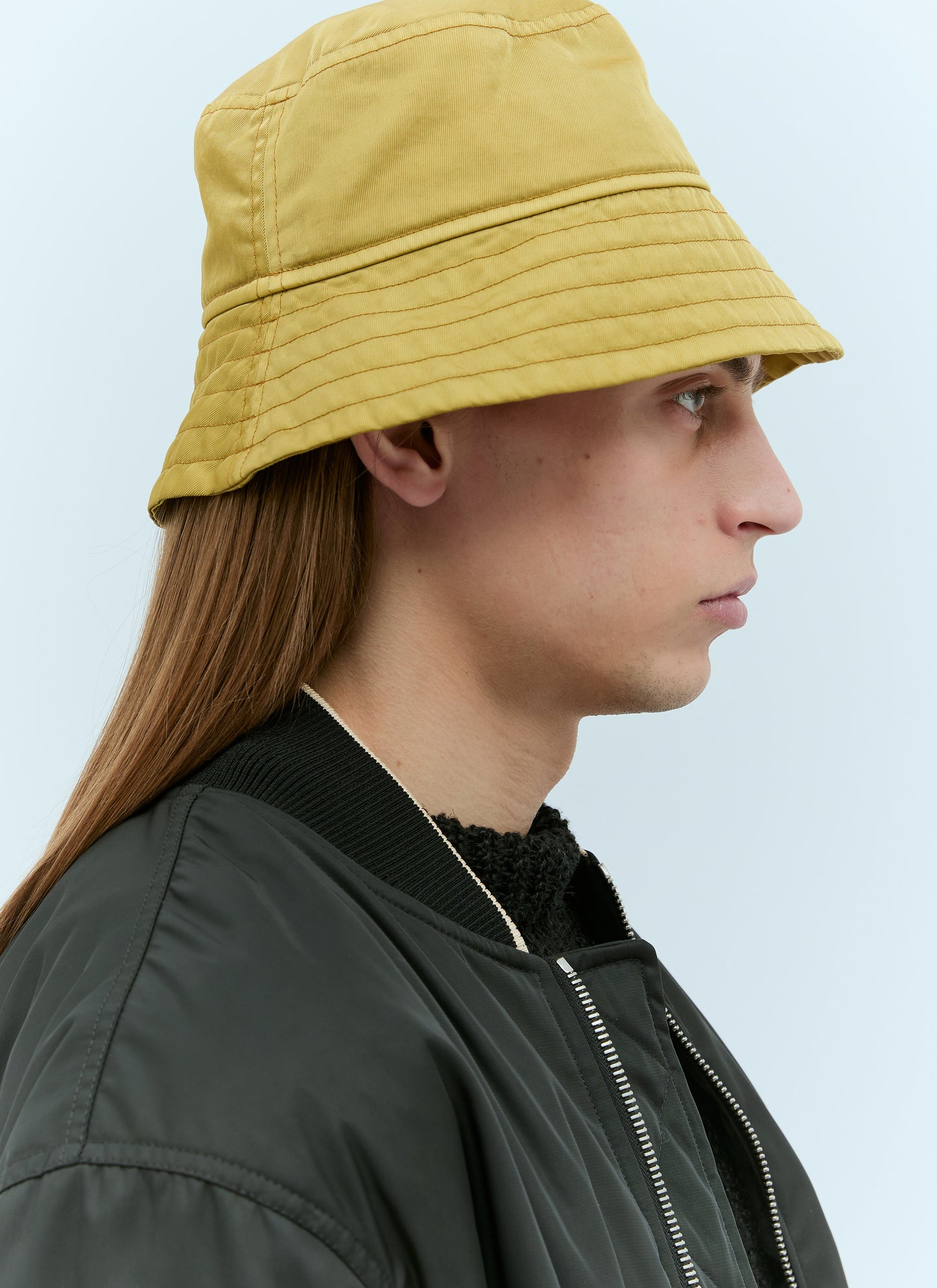 Dries Van Noten Men Topstitching Bucklet Hat DRIES VAN NOTEN