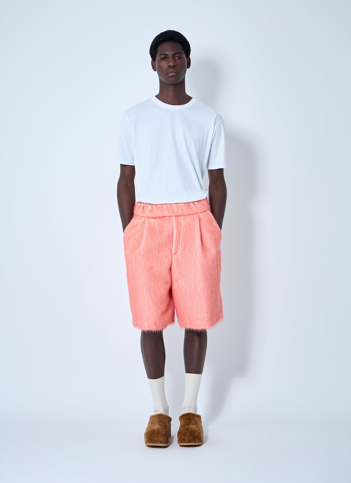 Dries Van Noten Men Brushed Wool Shorts DRIES VAN NOTEN
