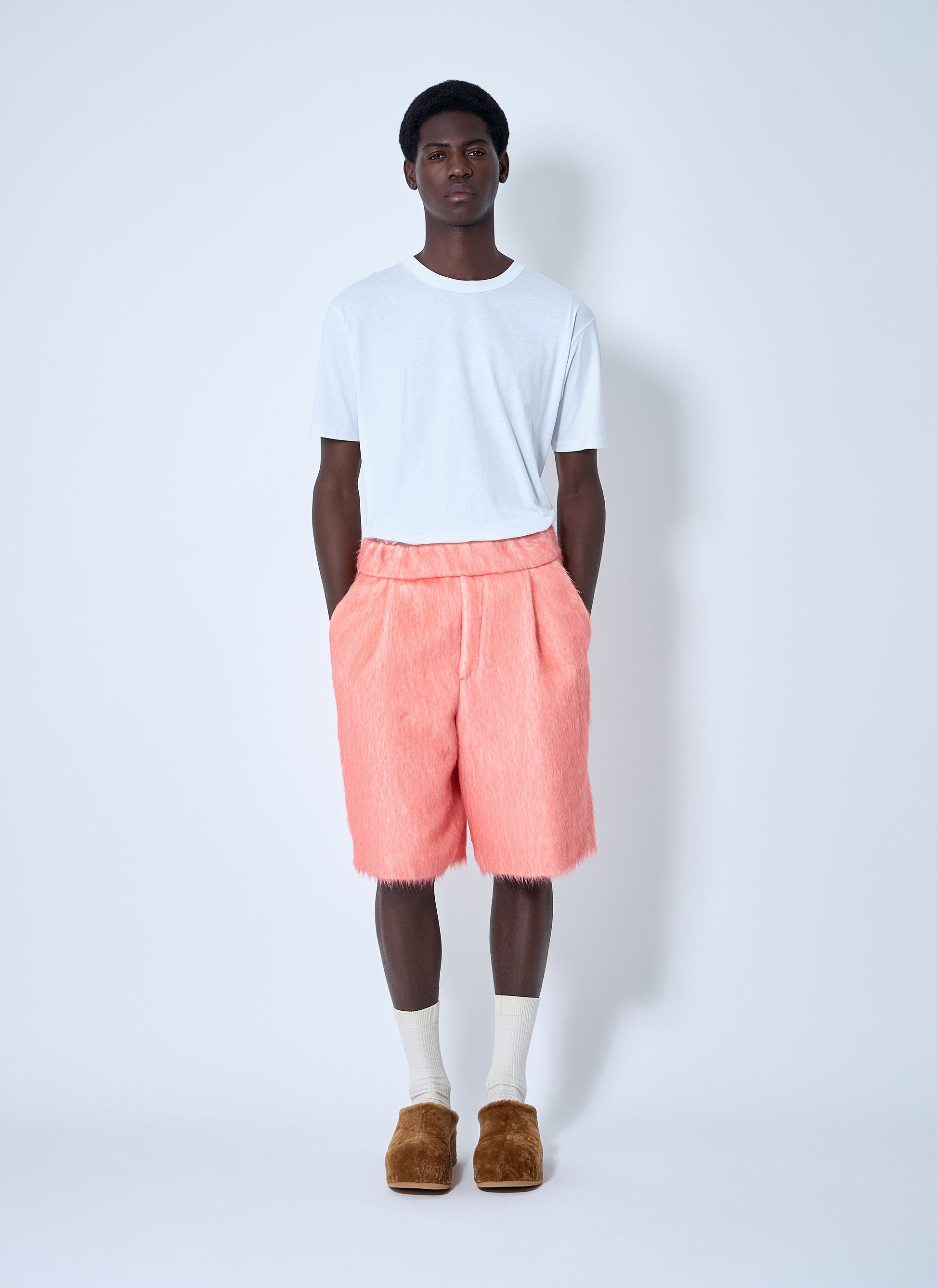 Dries Van Noten Men Brushed Wool Shorts DRIES VAN NOTEN