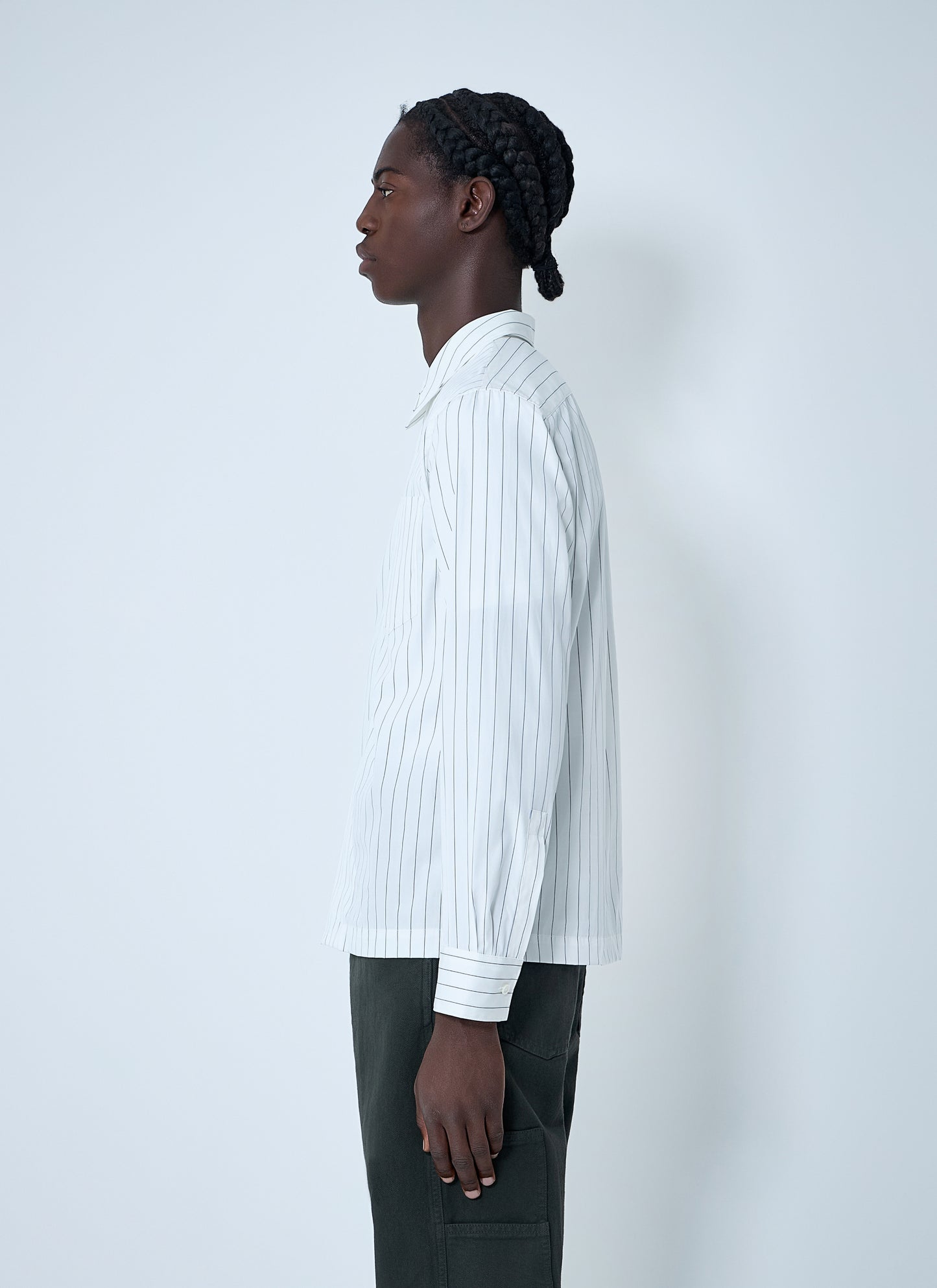 Dries Van Noten Men Stripe Button-Down Shirt DRIES VAN NOTEN