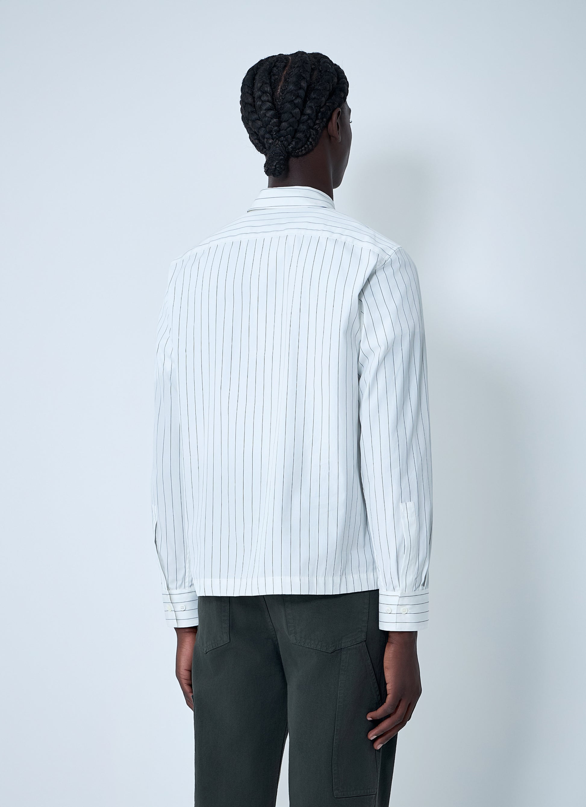 Dries Van Noten Men Stripe Button-Down Shirt DRIES VAN NOTEN