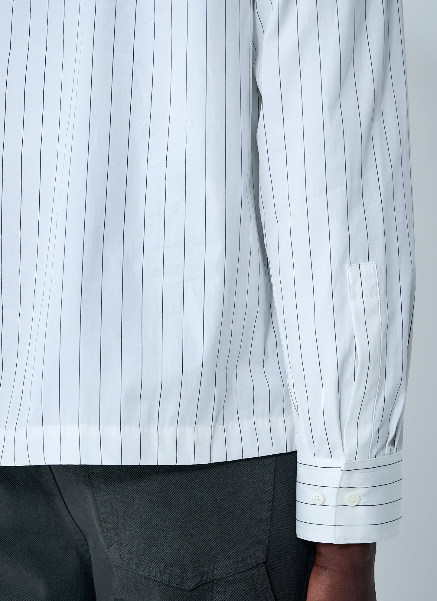 Dries Van Noten Men Stripe Button-Down Shirt DRIES VAN NOTEN