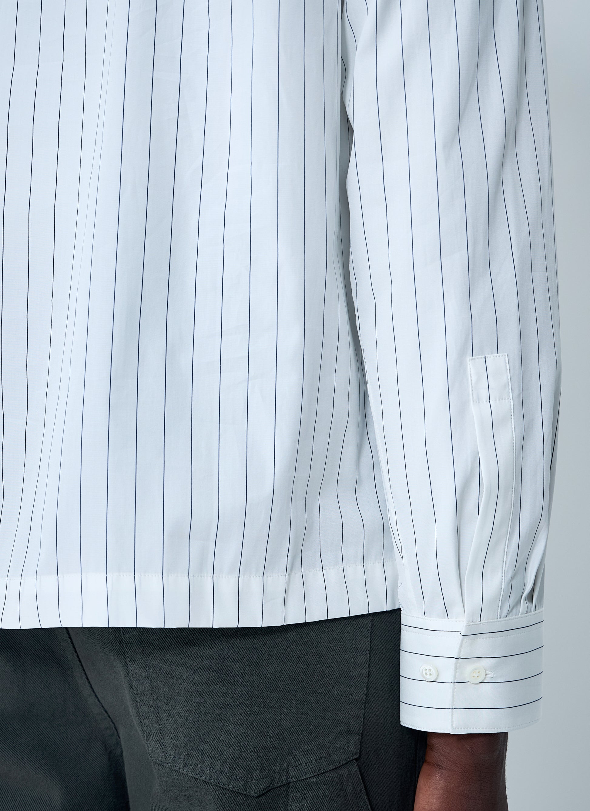 Dries Van Noten Men Stripe Button-Down Shirt DRIES VAN NOTEN
