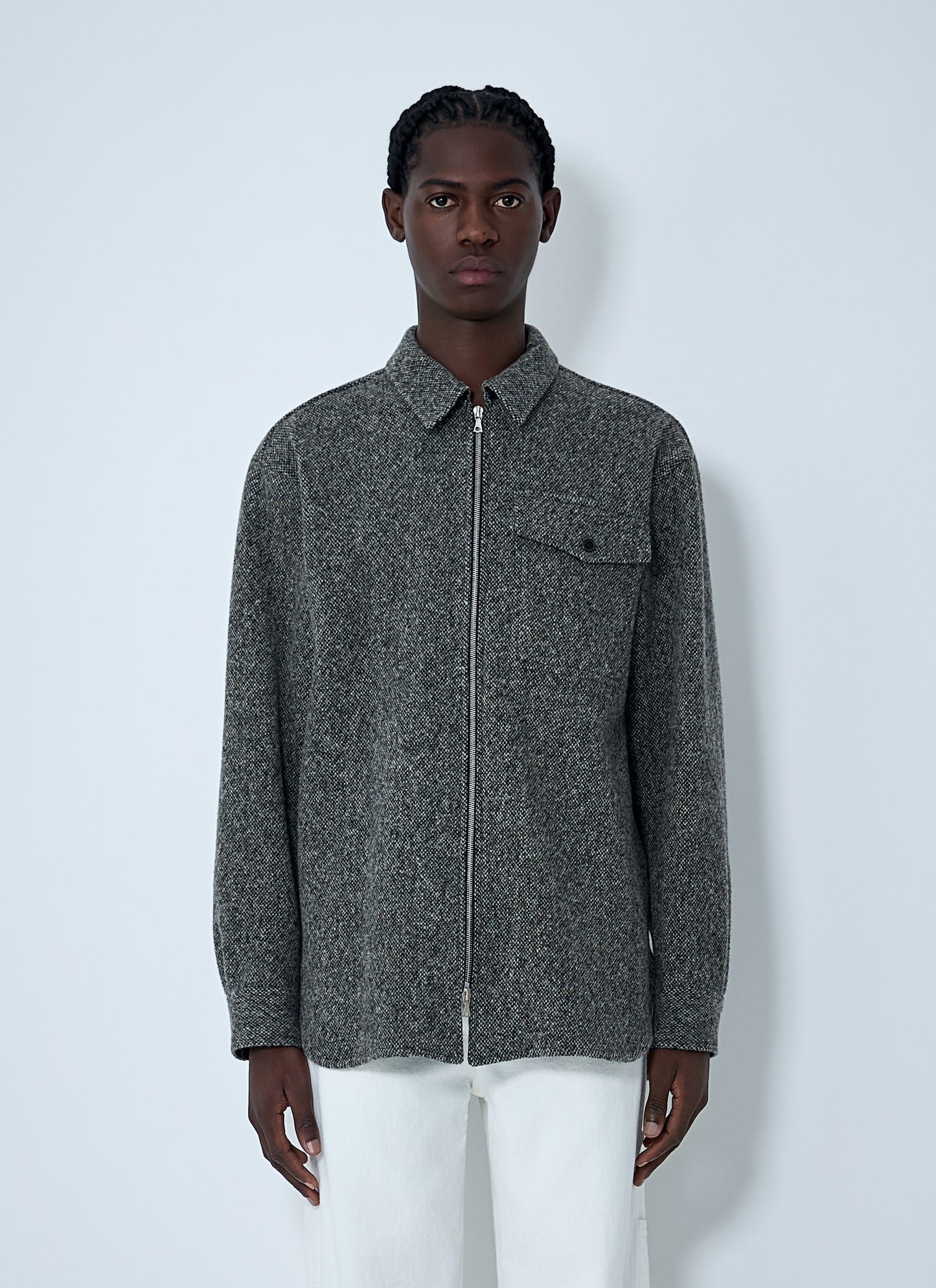Dries Van Noten Men Herringbone Zip Jacket DRIES VAN NOTEN