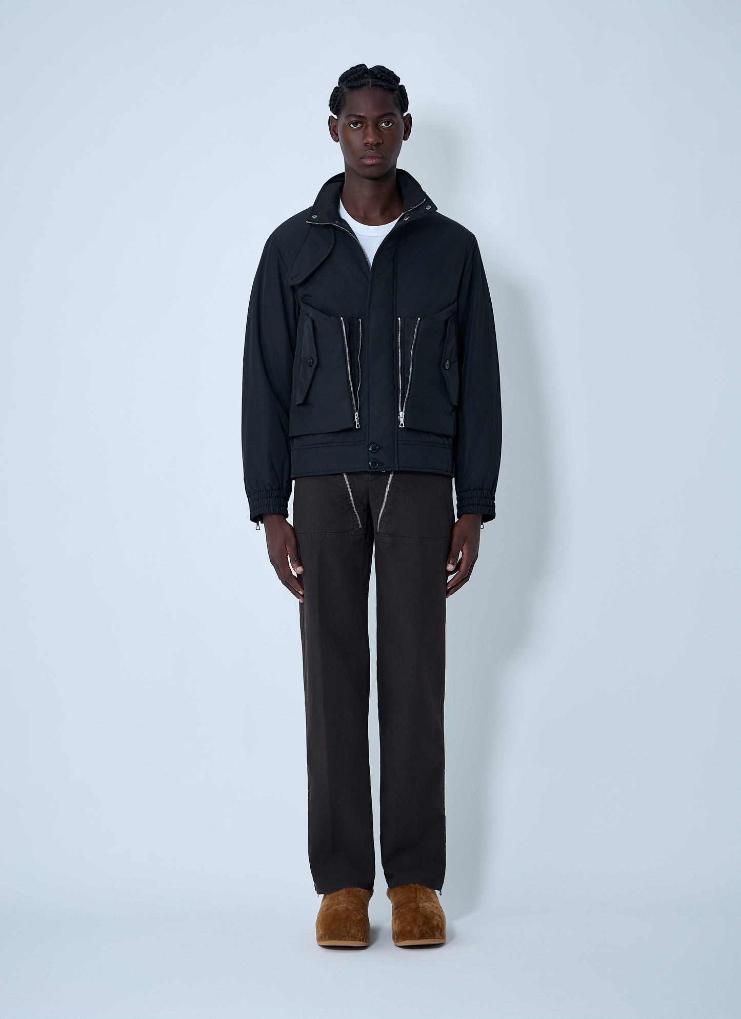 Dries Van Noten Men Zip Cotton-Twill Pants DRIES VAN NOTEN