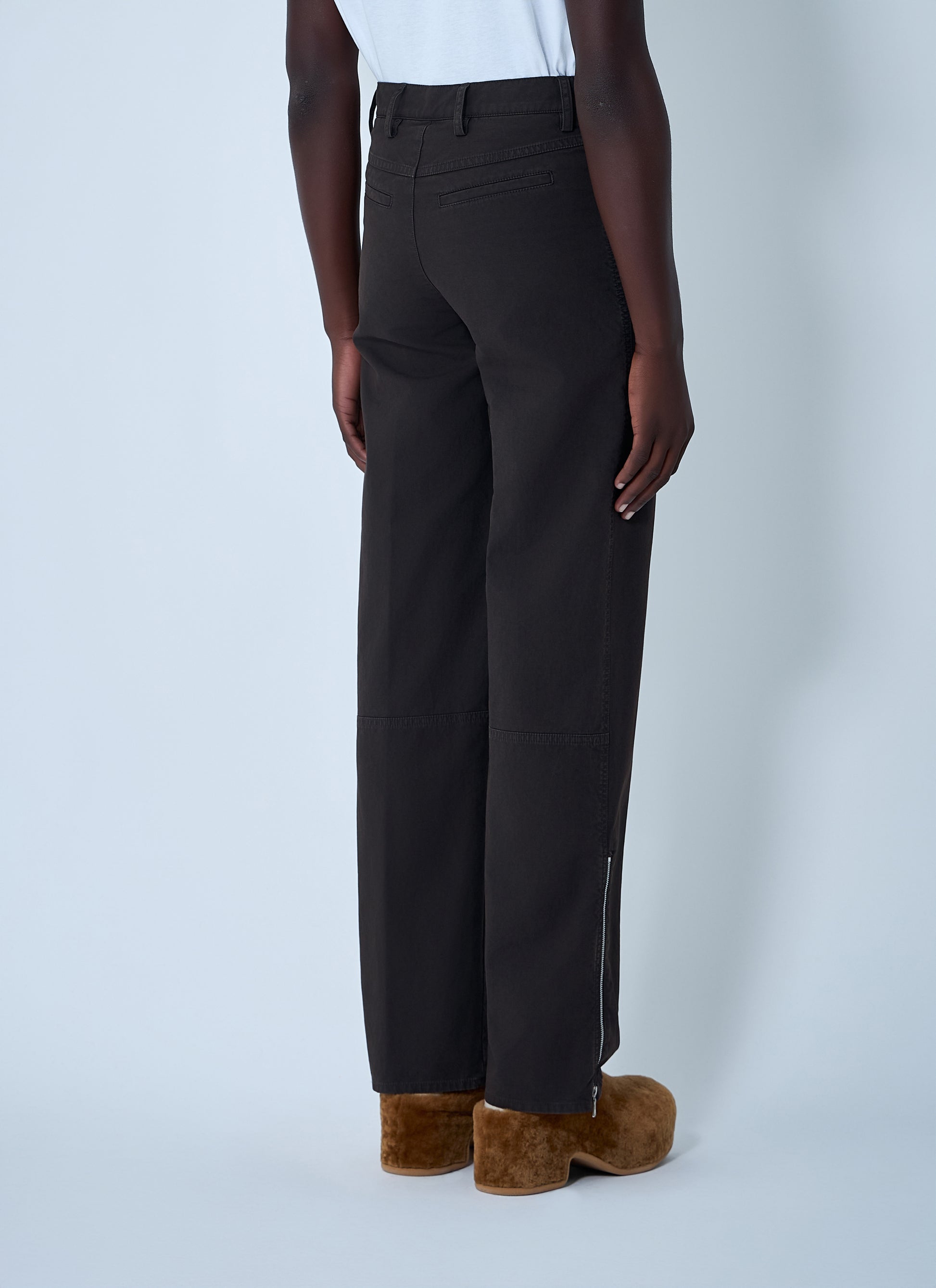Dries Van Noten Men Zip Cotton-Twill Pants DRIES VAN NOTEN