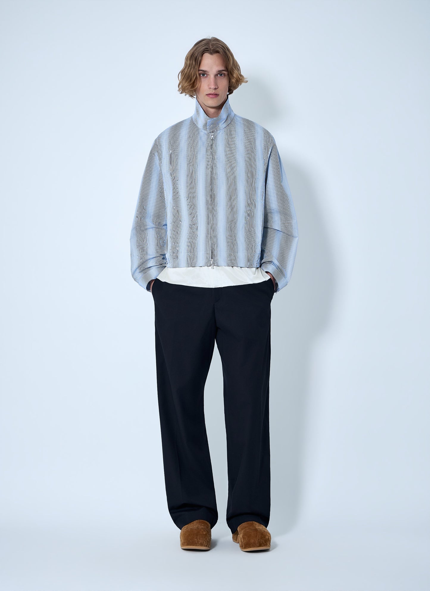 Dries Van Noten Men Striped Zip-Up Jacket DRIES VAN NOTEN
