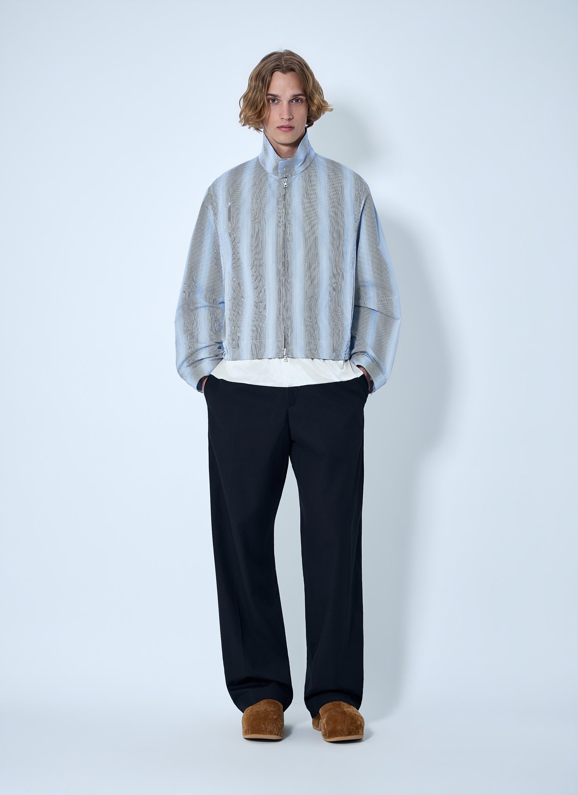 Dries Van Noten Men Striped Zip-Up Jacket DRIES VAN NOTEN
