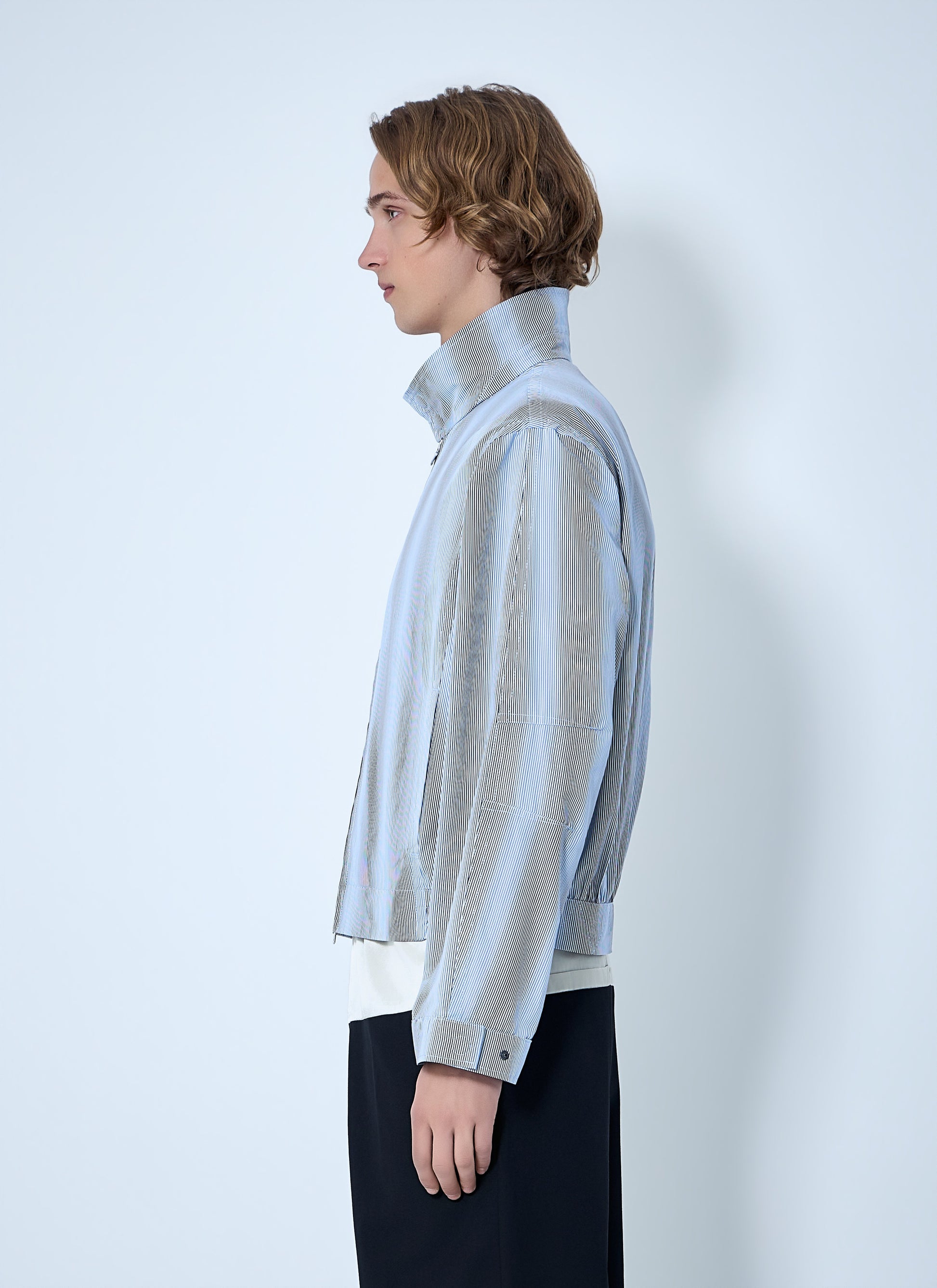 Dries Van Noten Men Striped Zip-Up Jacket DRIES VAN NOTEN