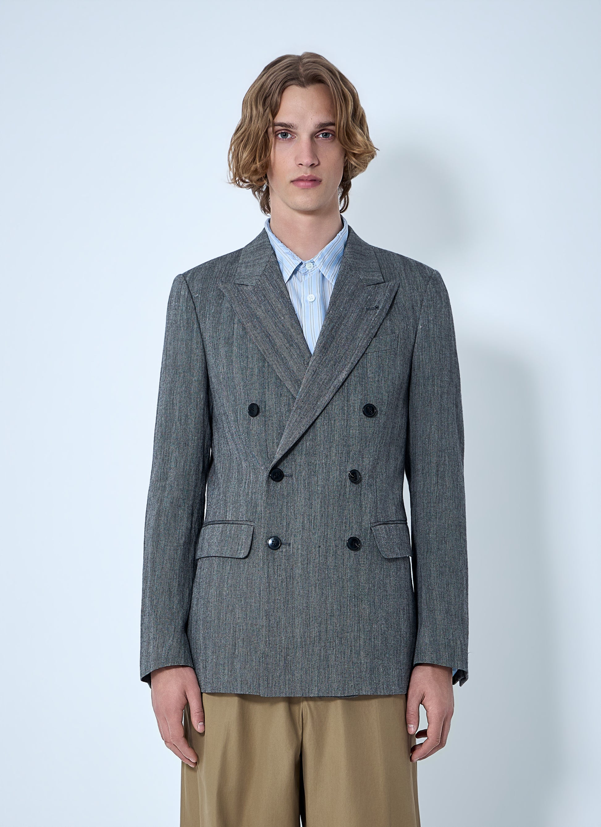 Dries Van Noten Men Double-Breasted Blazer DRIES VAN NOTEN
