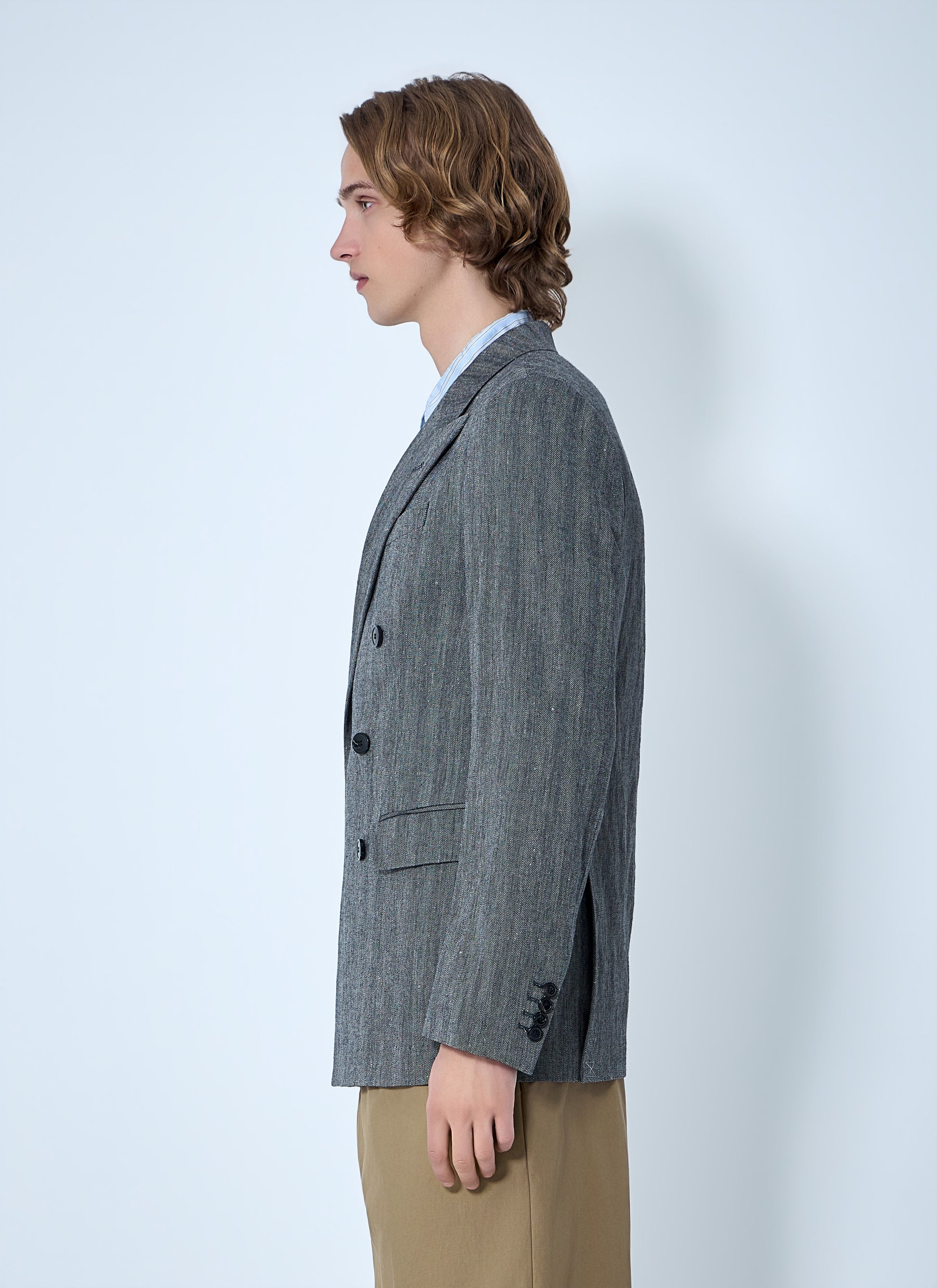 Dries Van Noten Men Double-Breasted Blazer DRIES VAN NOTEN