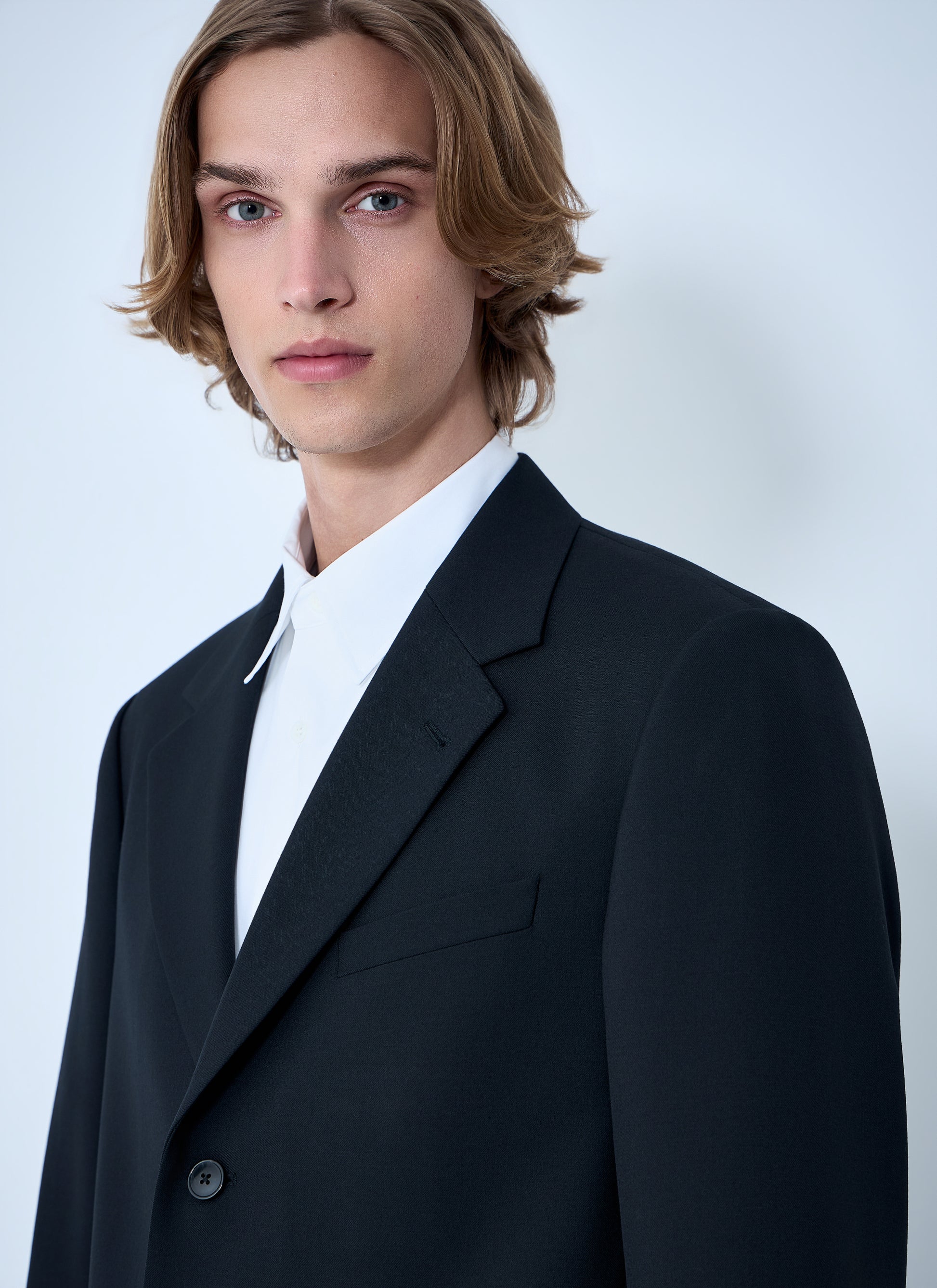 Dries Van Noten Men Single-Breasted Wool Blazer DRIES VAN NOTEN