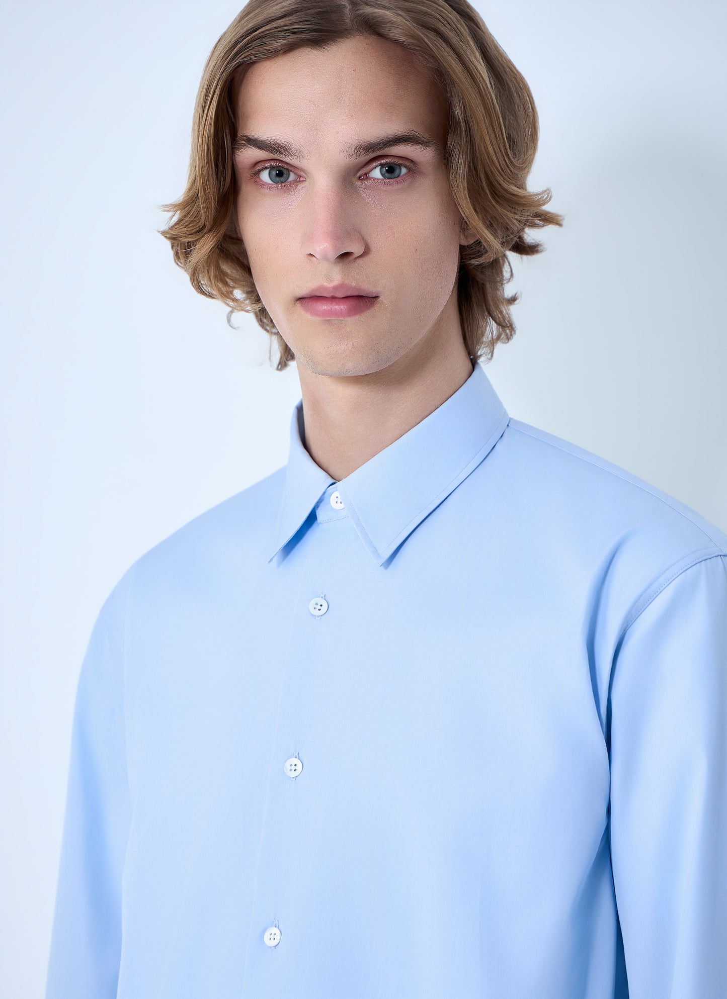 Dries Van Noten Men Contrast Cotton Shirt DRIES VAN NOTEN