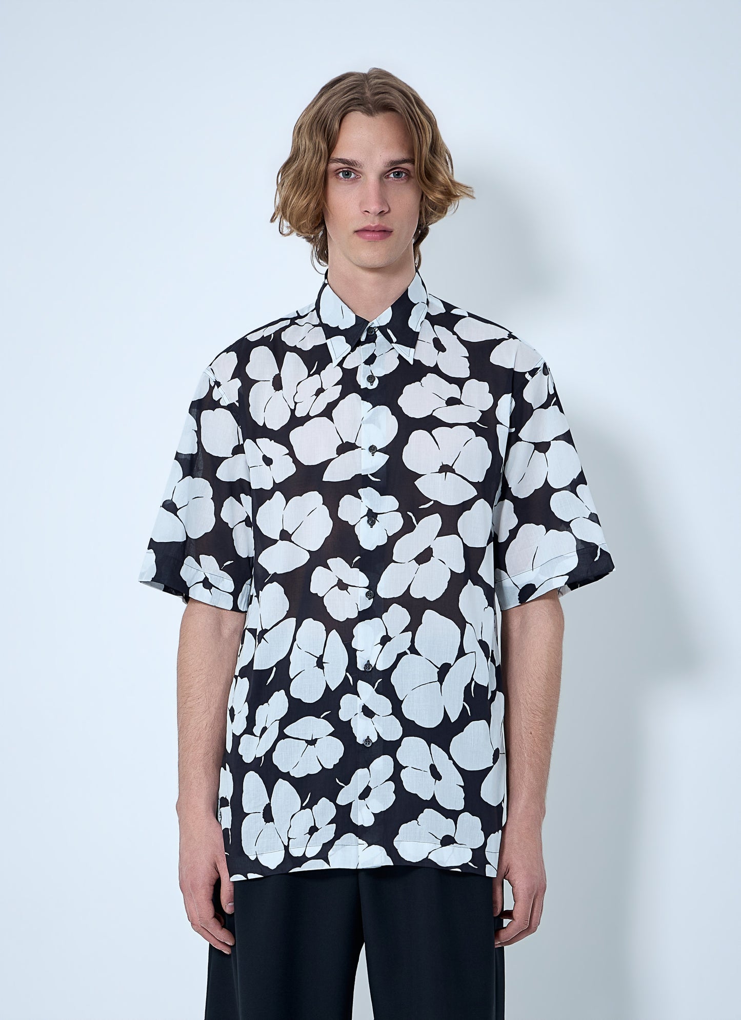 Dries Van Noten Men Floral Short-Sleeve Shirt DRIES VAN NOTEN