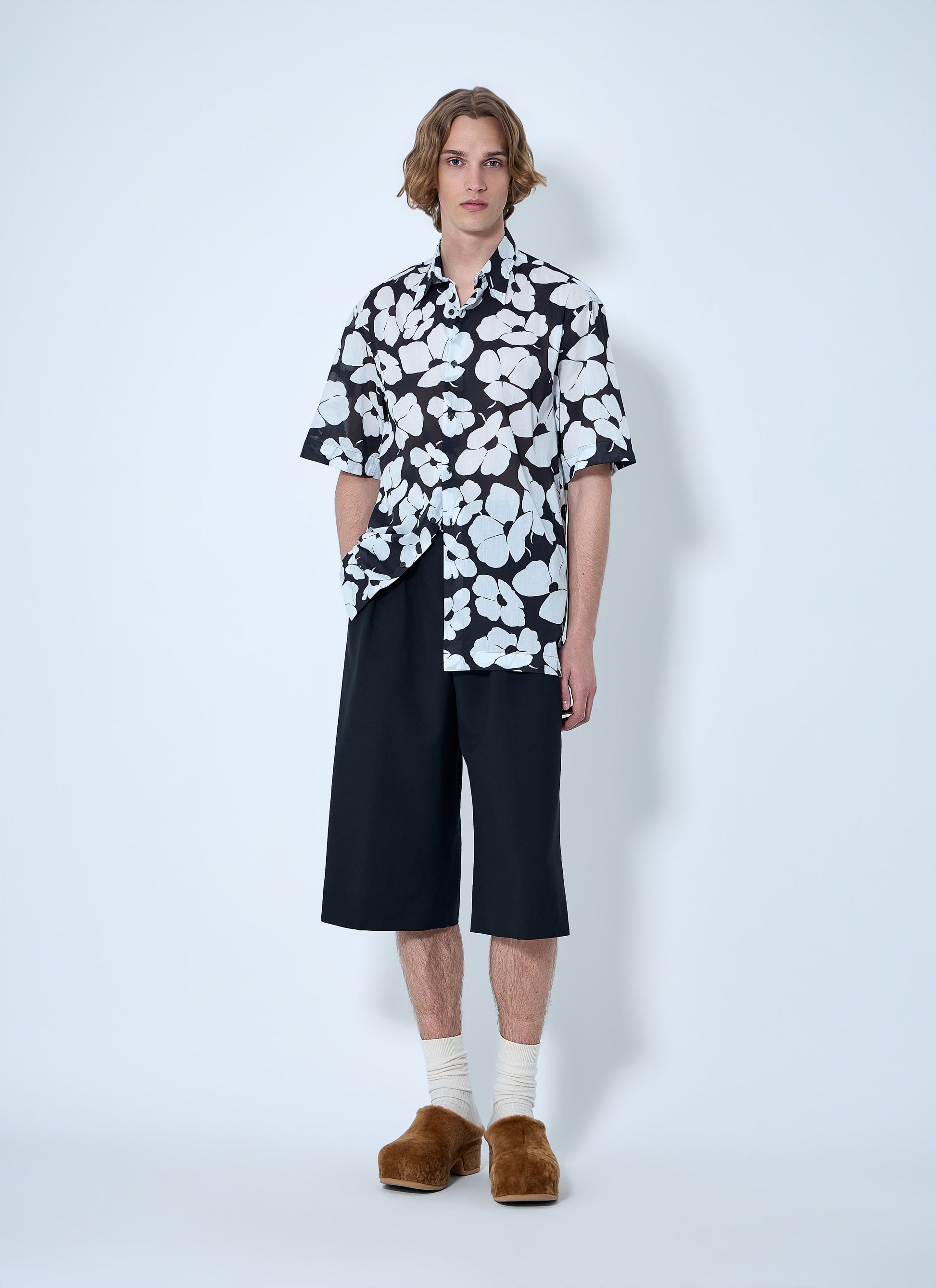 Dries Van Noten Men Floral Short-Sleeve Shirt DRIES VAN NOTEN