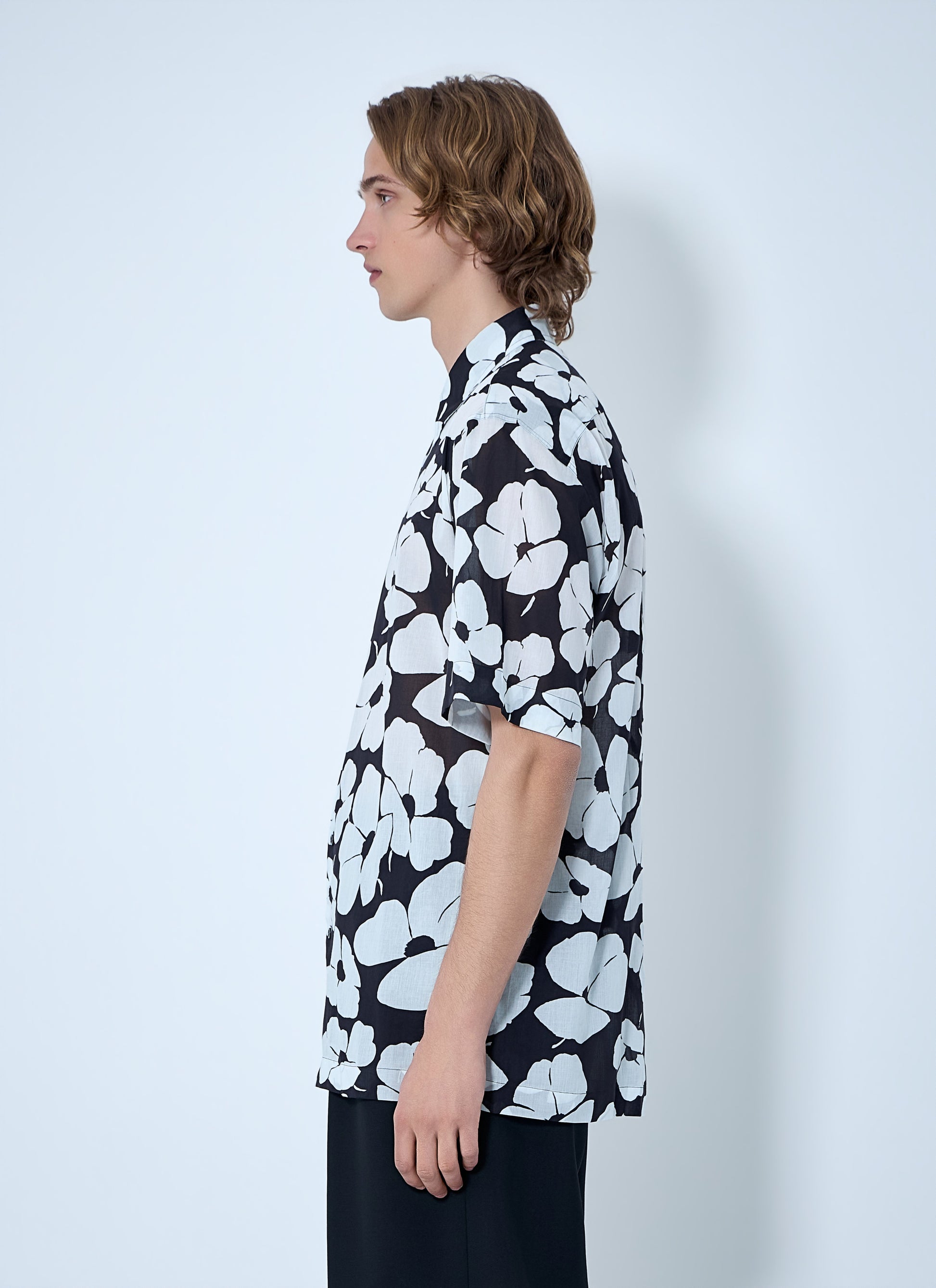 Dries Van Noten Men Floral Short-Sleeve Shirt DRIES VAN NOTEN