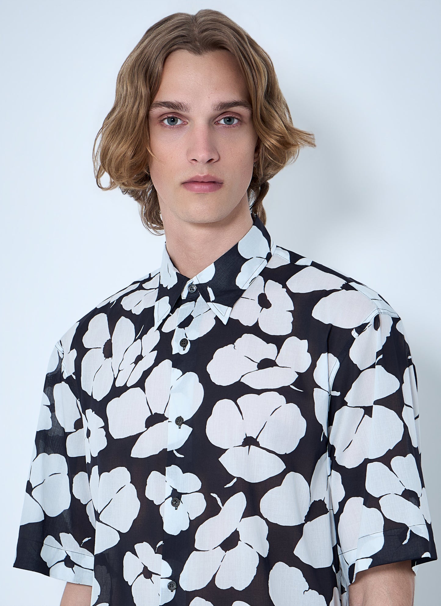 Dries Van Noten Men Floral Short-Sleeve Shirt DRIES VAN NOTEN