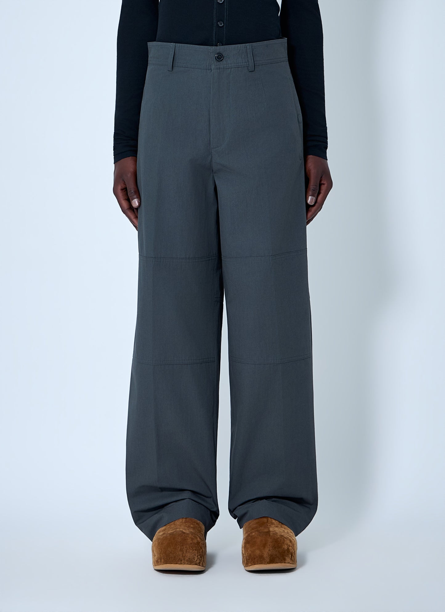 Dries Van Noten Men Wide-Leg High-Rise Trousers DRIES VAN NOTEN