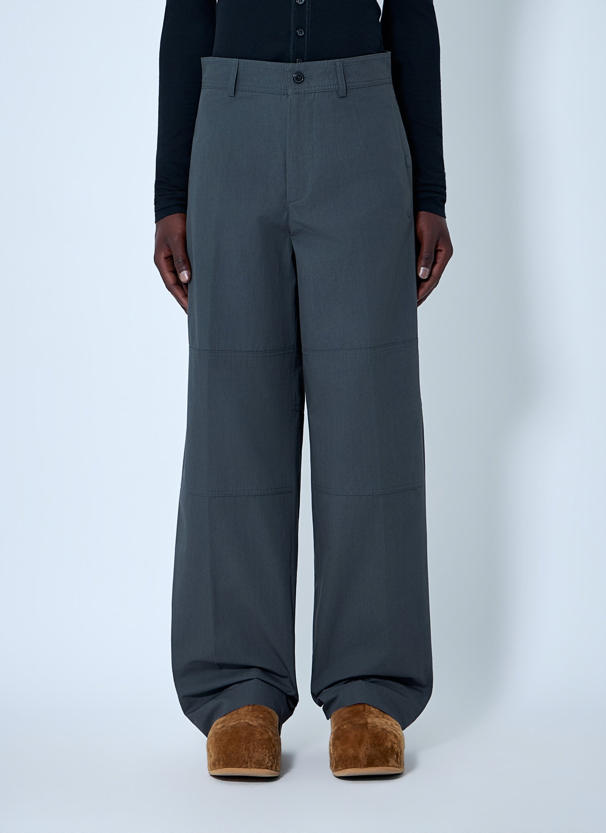 Dries Van Noten Men Wide-Leg High-Rise Trousers DRIES VAN NOTEN