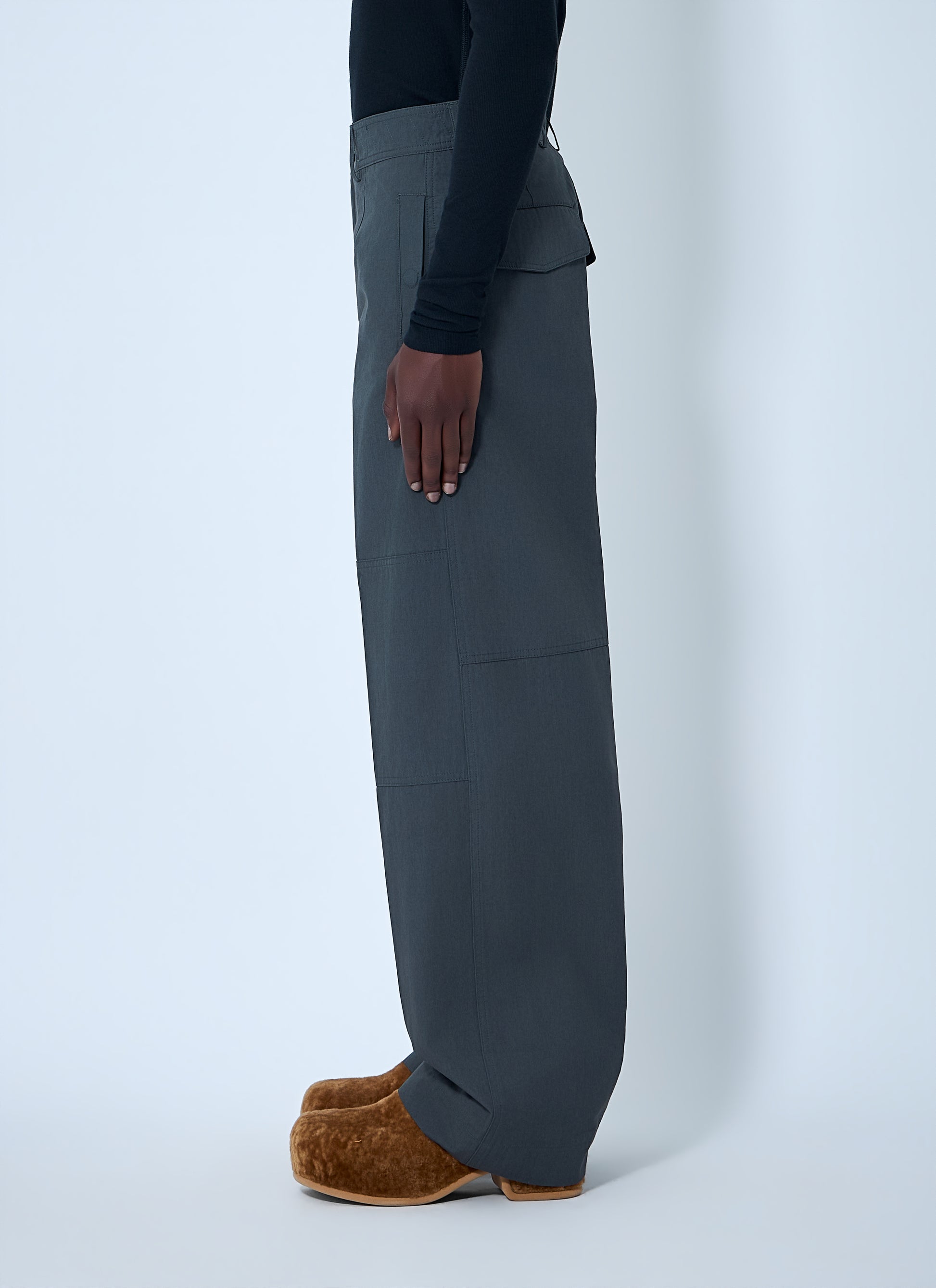 Dries Van Noten Men Wide-Leg High-Rise Trousers DRIES VAN NOTEN