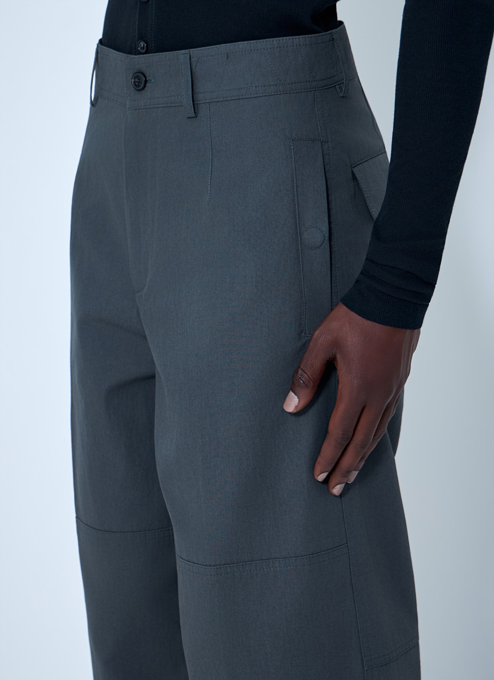 Dries Van Noten Men Wide-Leg High-Rise Trousers DRIES VAN NOTEN
