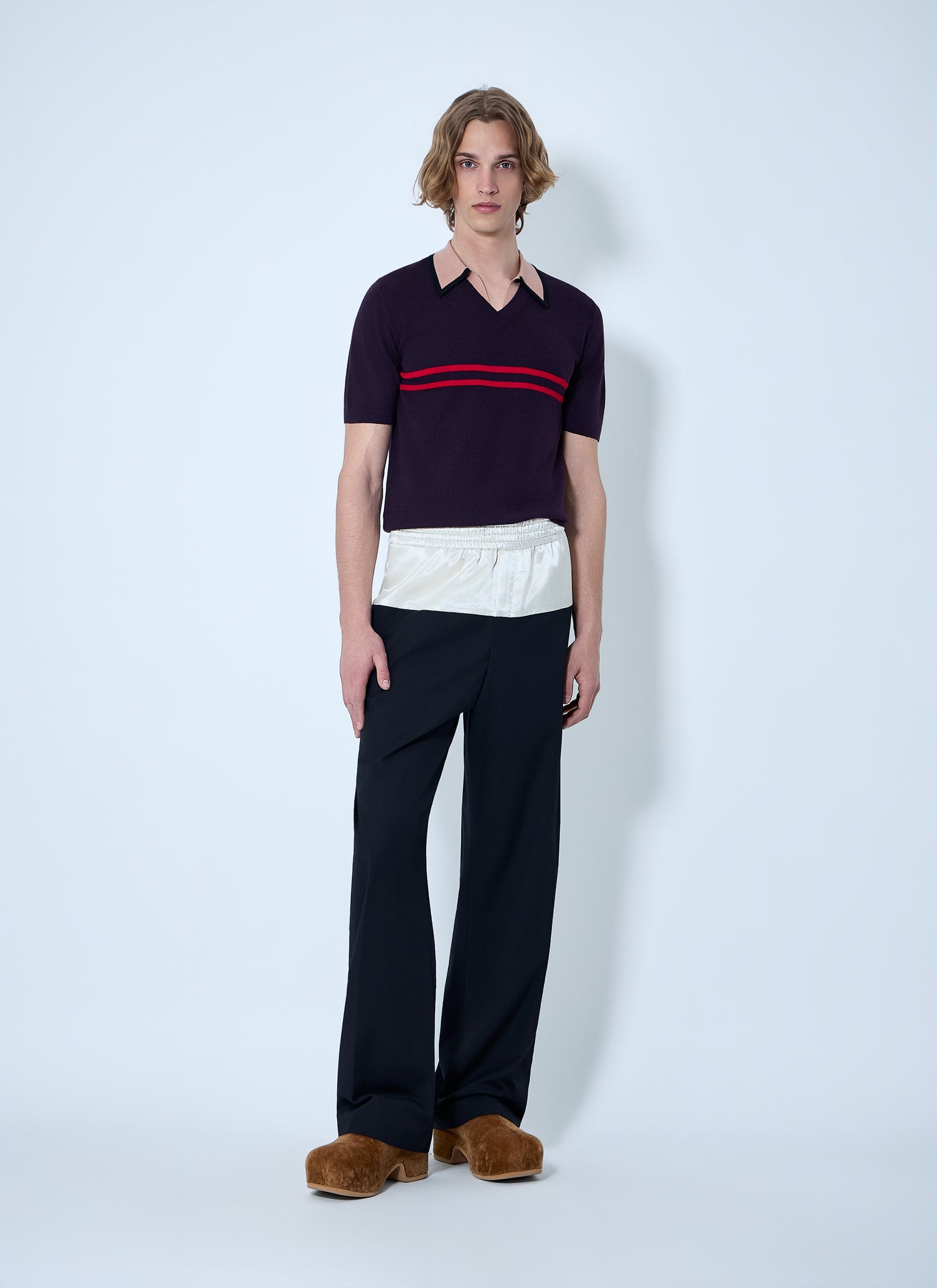 Dries Van Noten Men Drawstring Wide-Leg Trousers DRIES VAN NOTEN