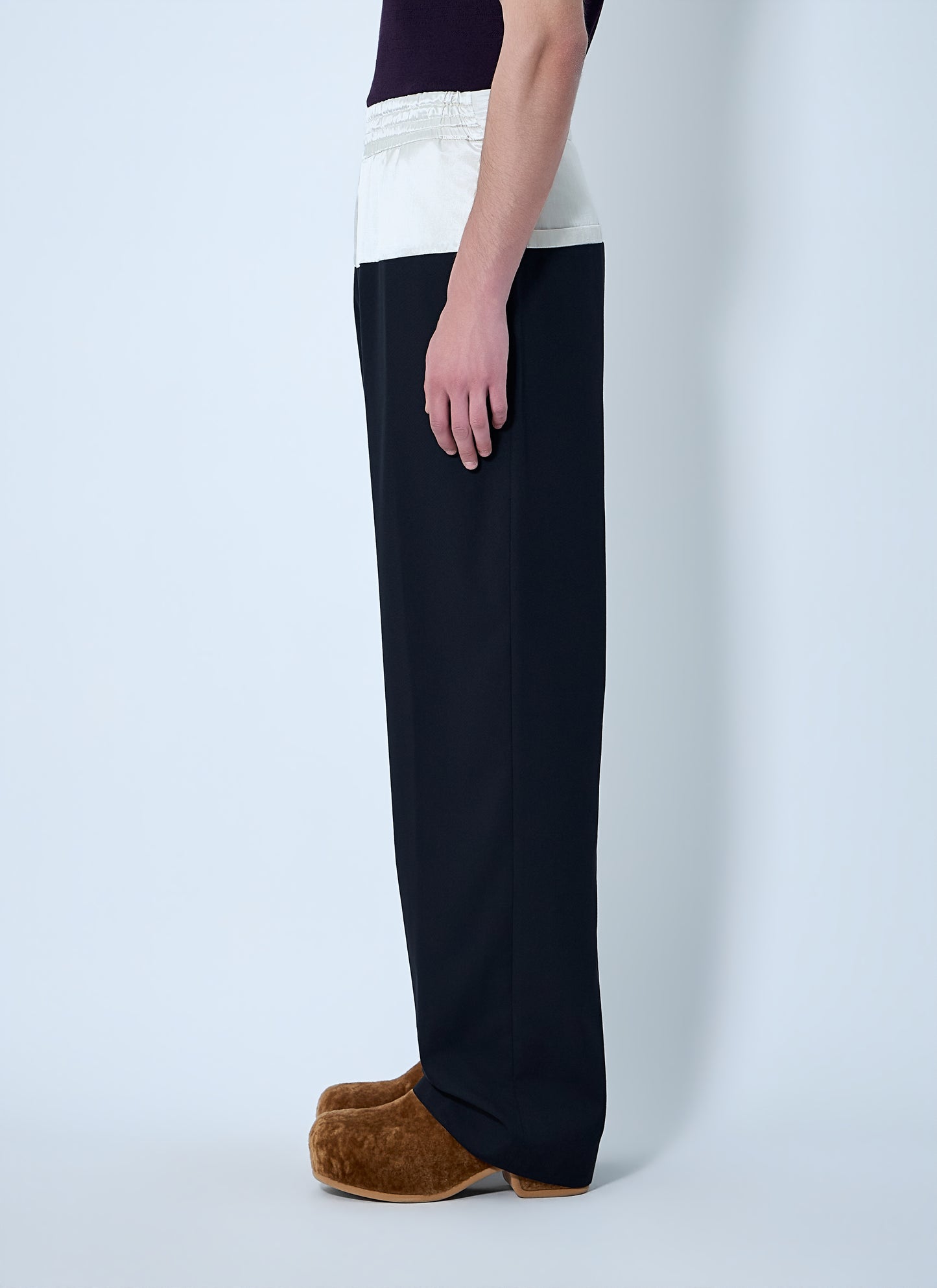 Dries Van Noten Men Drawstring Wide-Leg Trousers DRIES VAN NOTEN