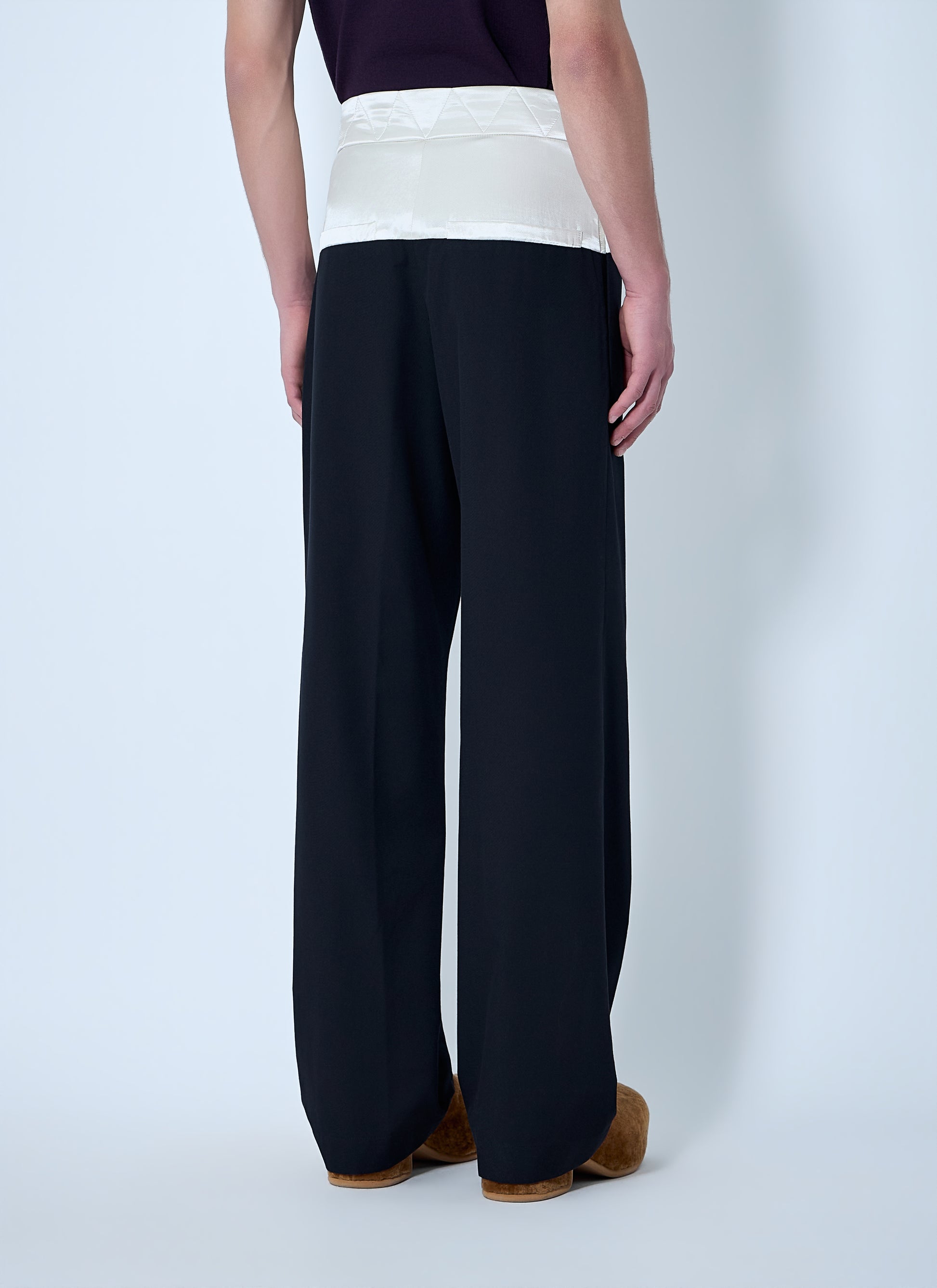 Dries Van Noten Men Drawstring Wide-Leg Trousers DRIES VAN NOTEN