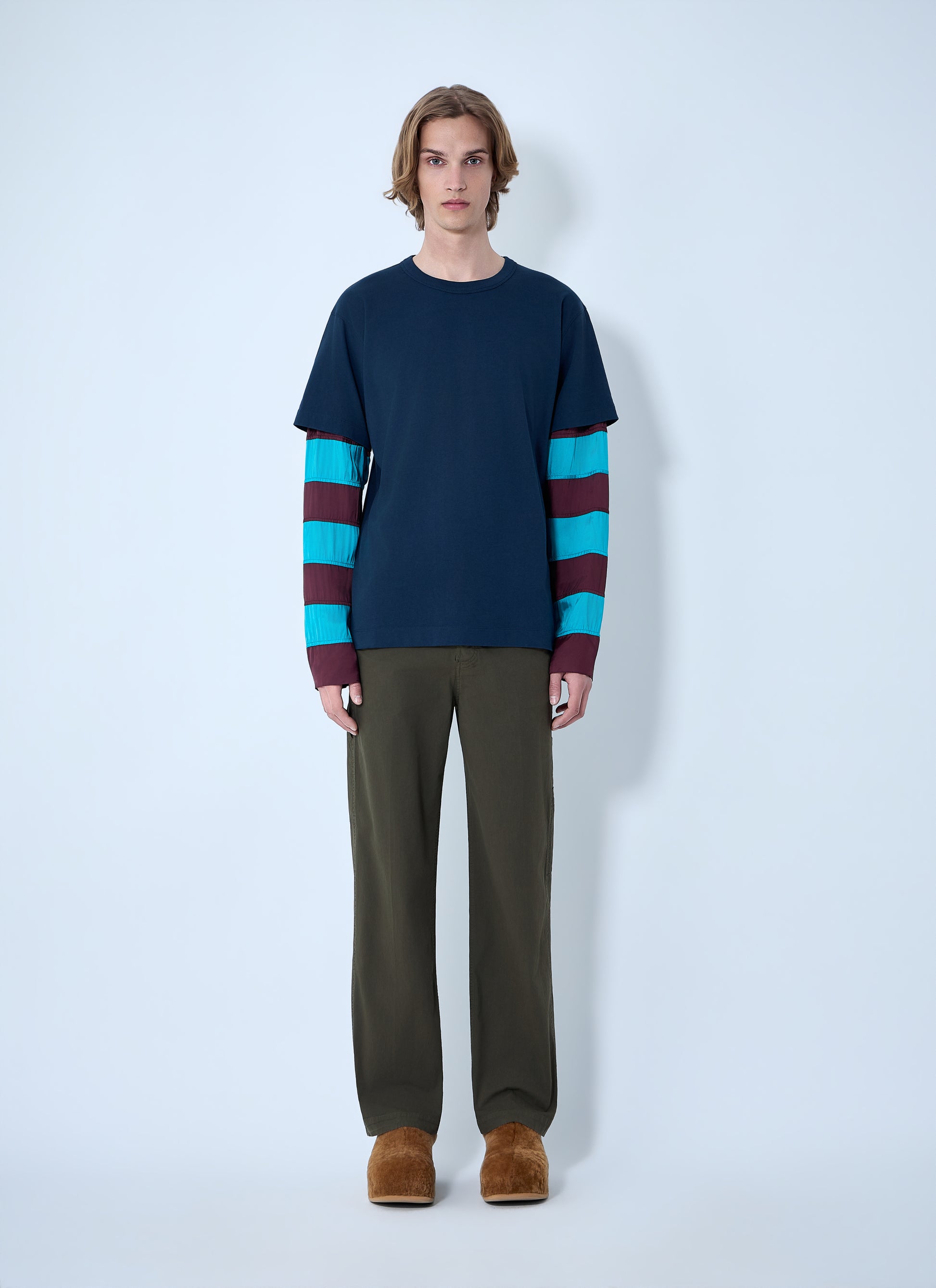 Dries Van Noten Men Contras Sleeves T-Shirt DRIES VAN NOTEN