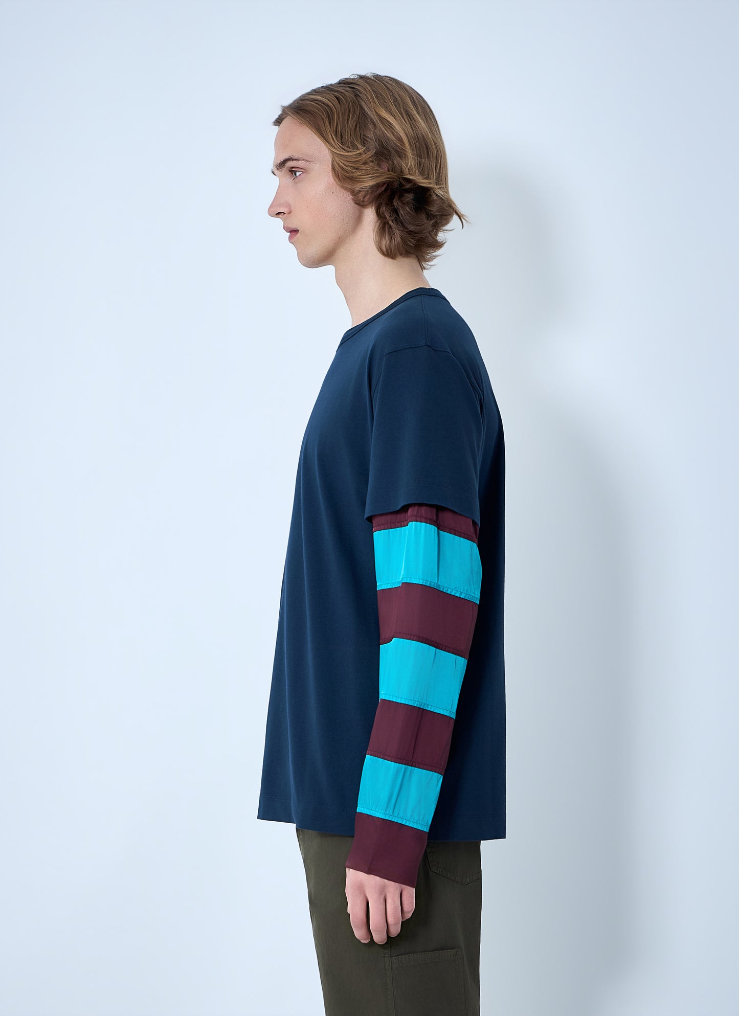 Dries Van Noten Men Contras Sleeves T-Shirt DRIES VAN NOTEN