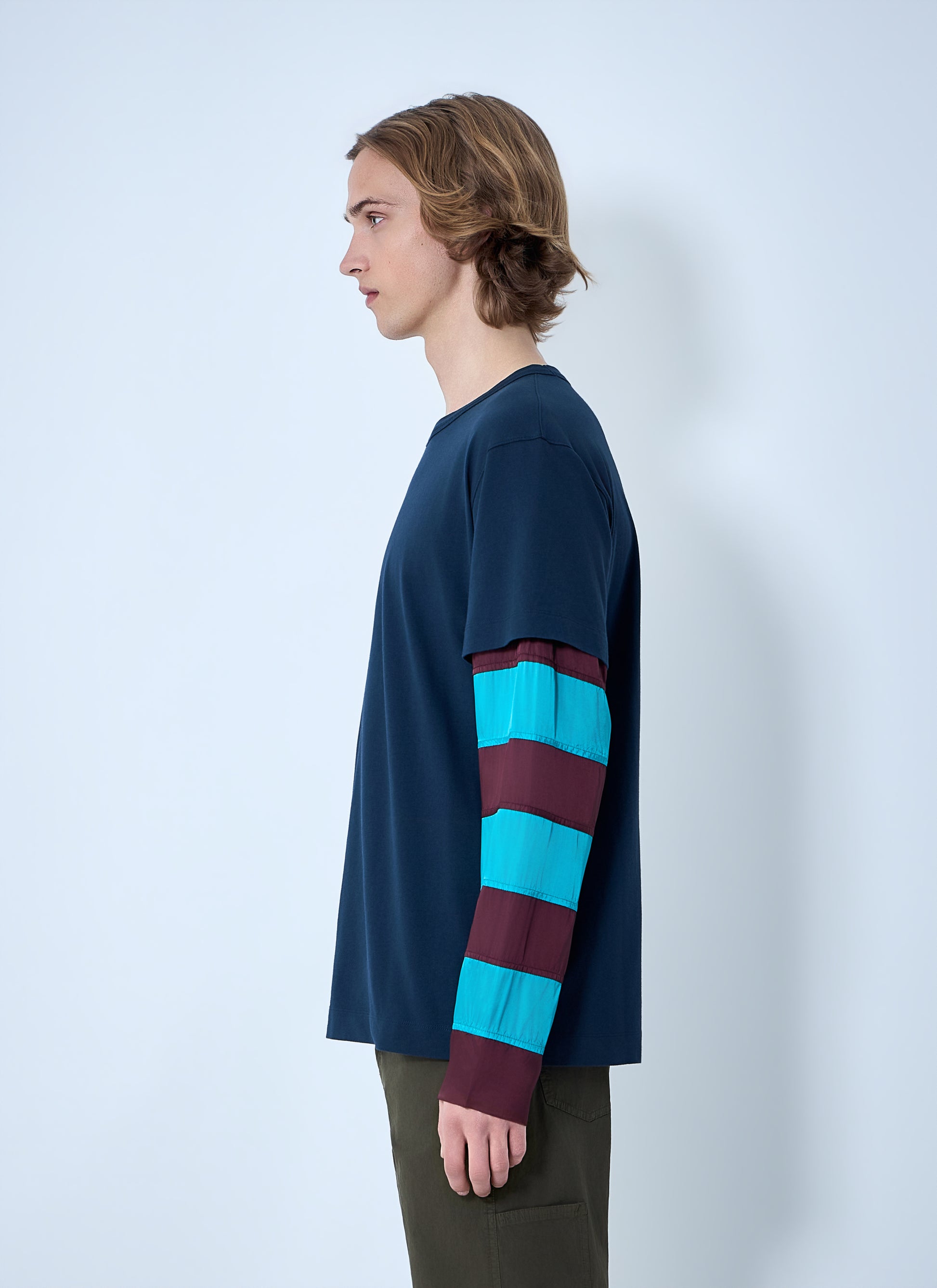 Dries Van Noten Men Contras Sleeves T-Shirt DRIES VAN NOTEN