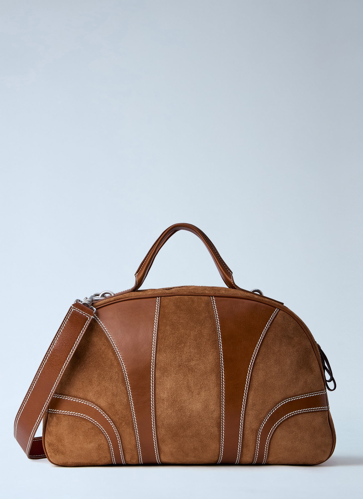 Dries Van Noten Men Leather-Trimmed Suede Duffel Bag DRIES VAN NOTEN